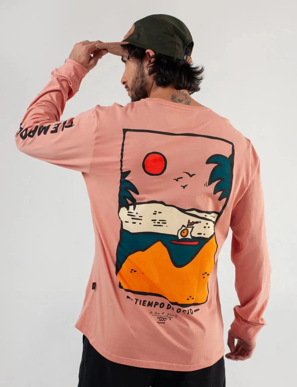 Camibuso Regular Fit Tiempo de Ocio Salmón Hombre - imagen 10