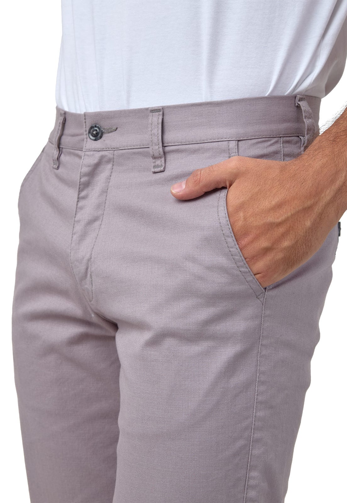 Pantalon dril gris lila con spandex - imagen 9