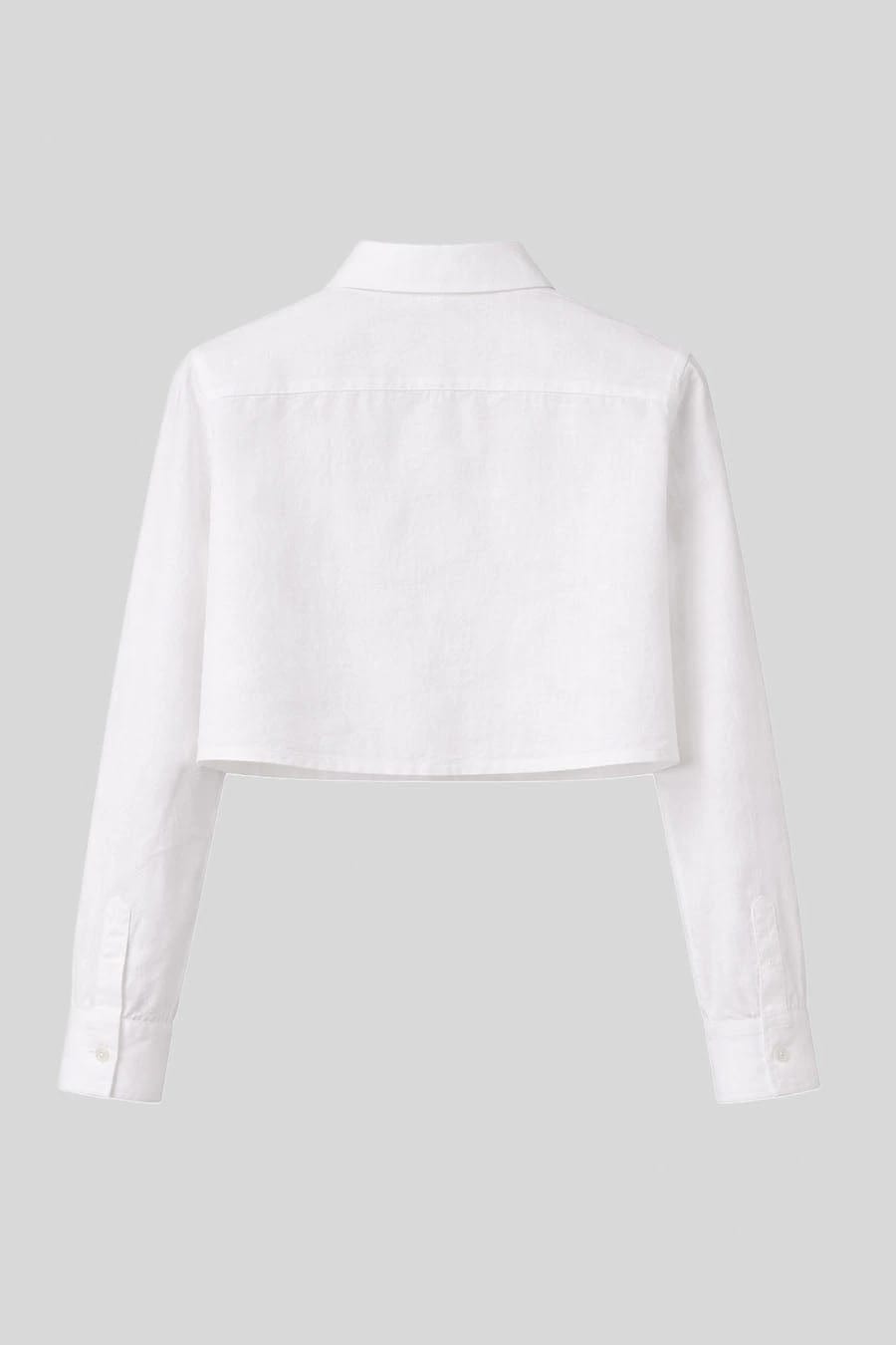 Women's shirt linen baku white - imagen 2