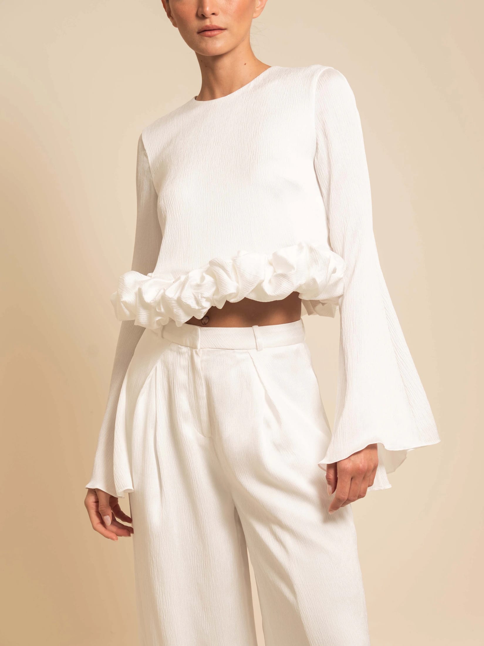 MAGGIE BLOUSE IVORY - imagen 1