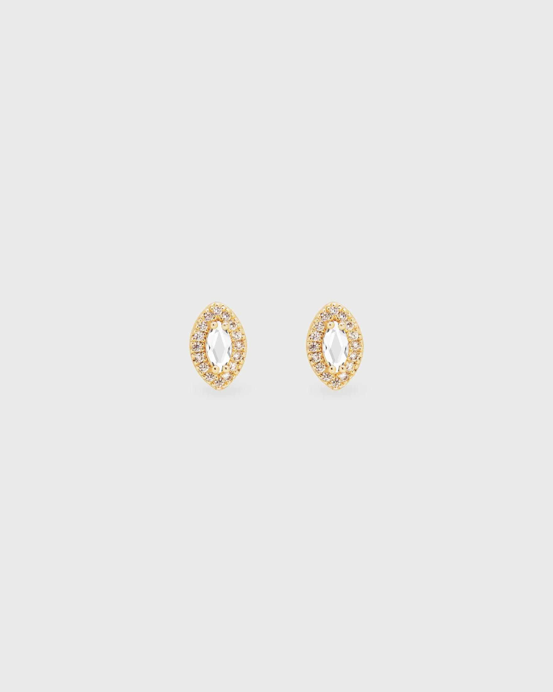 Aretes Oval Cristales - imagen 1