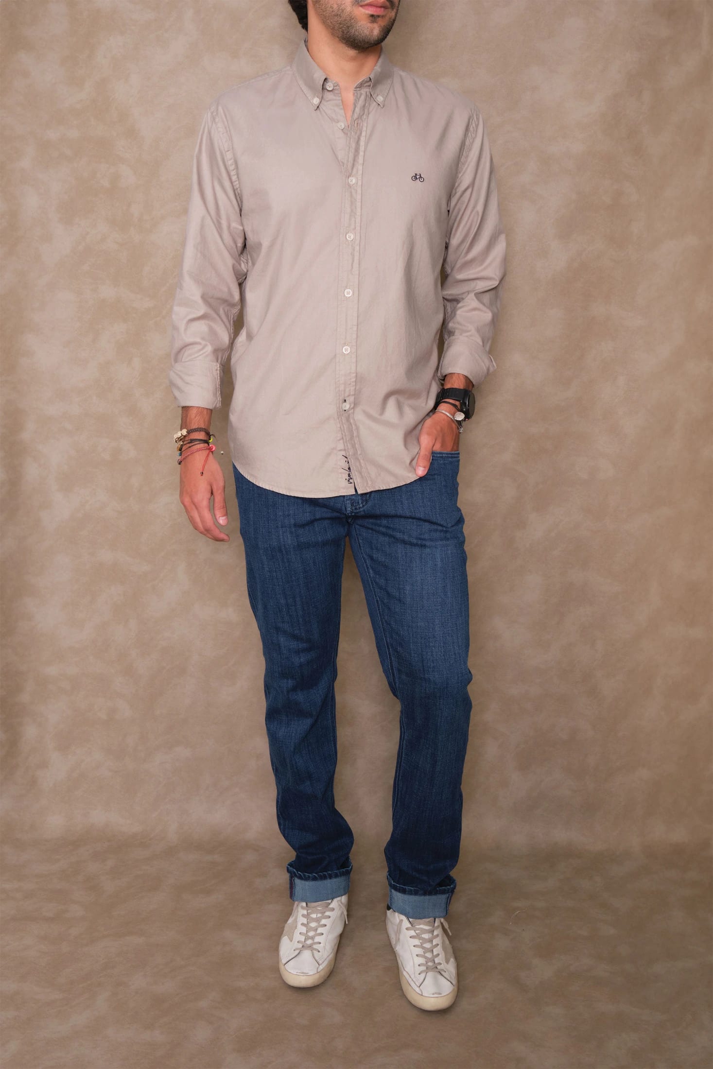 CAMISA OXFORD KHAKI - imagen 2