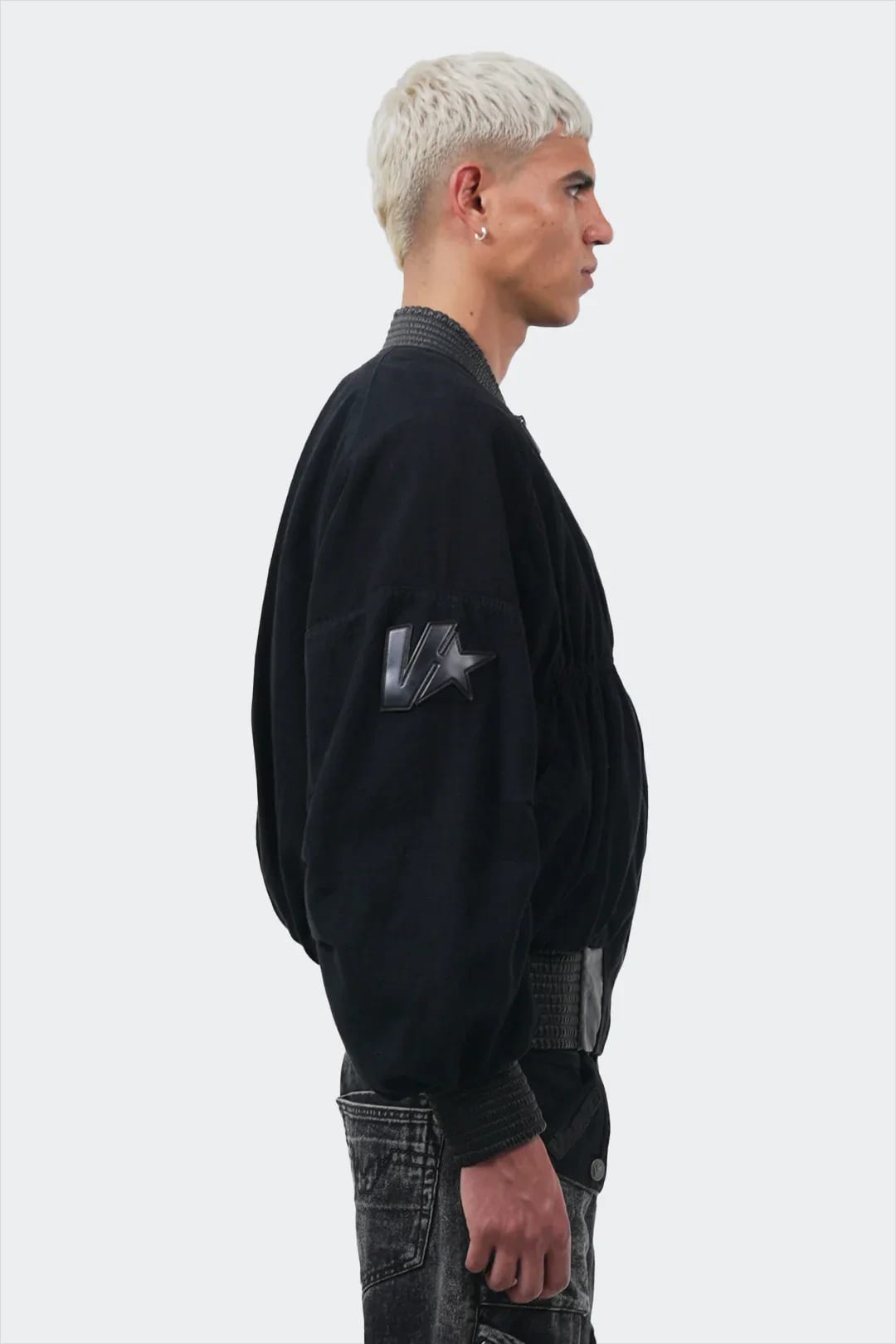 VENENO CHAQUETA DENIM CUERO BOMBER - imagen 6