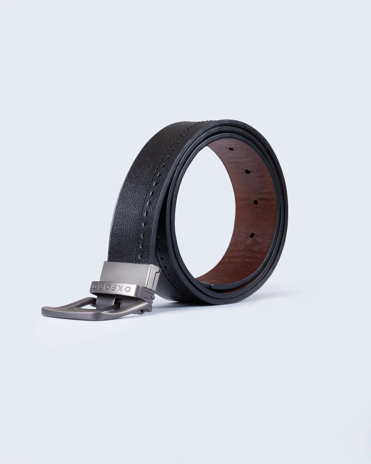 Cinturon doble faz negro para hombre - imagen 1