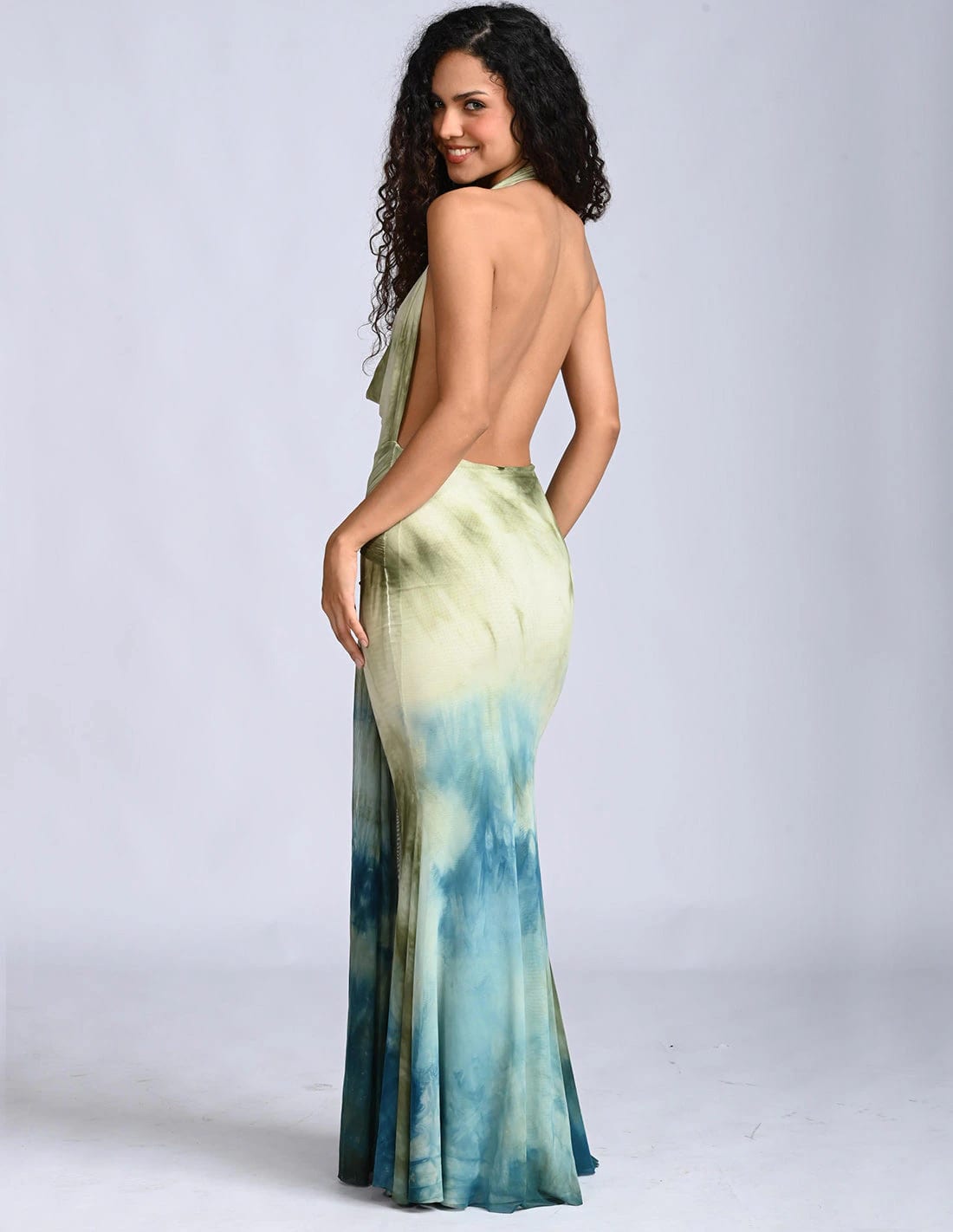 Vestido Elissa Spotted Turf Green + Oil - imagen 2