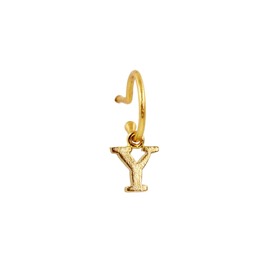 PreOrder Baby Hoops 9mm Letra Gold - imagen 22