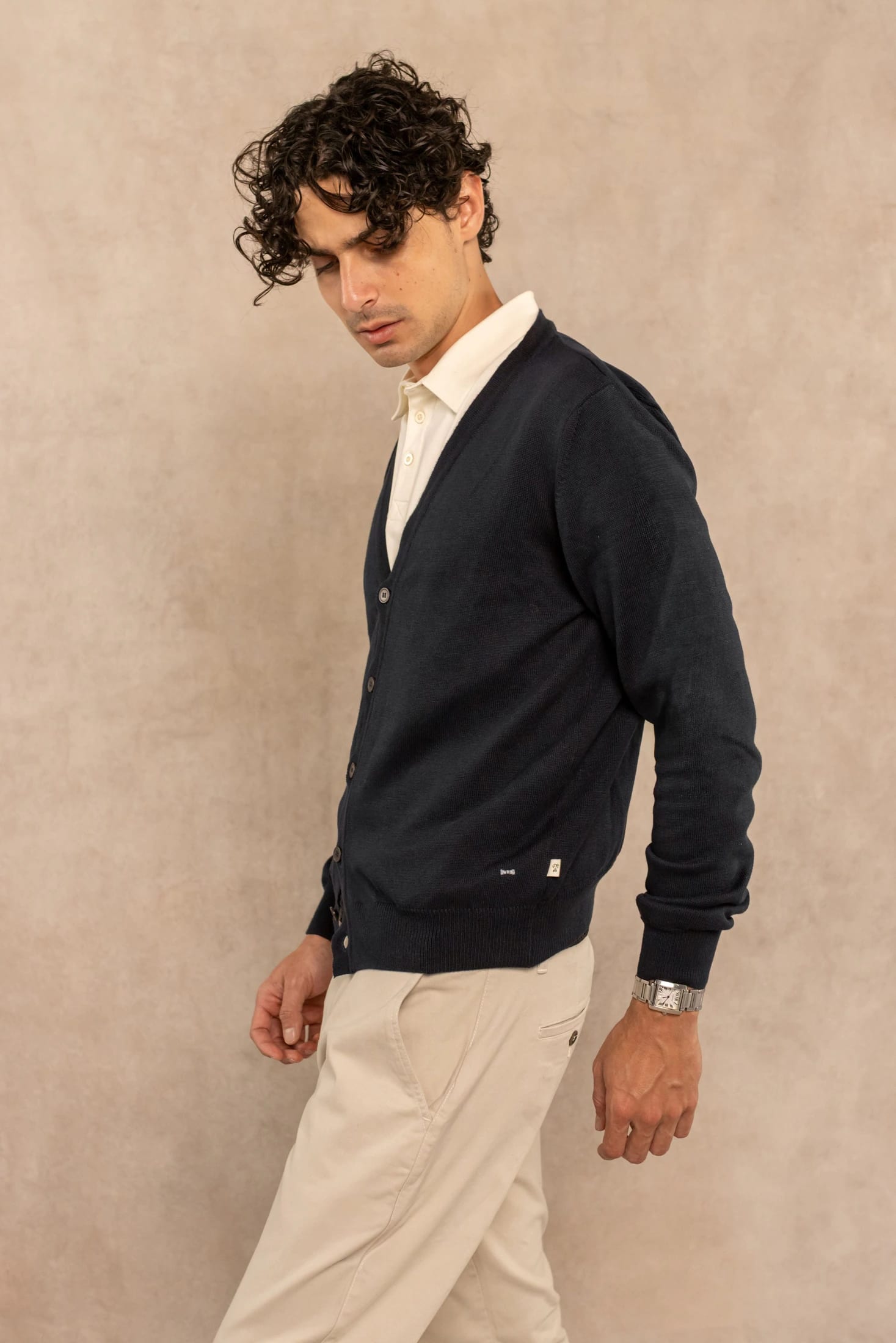Cardigan Tejido Azul Oscuro - imagen 4