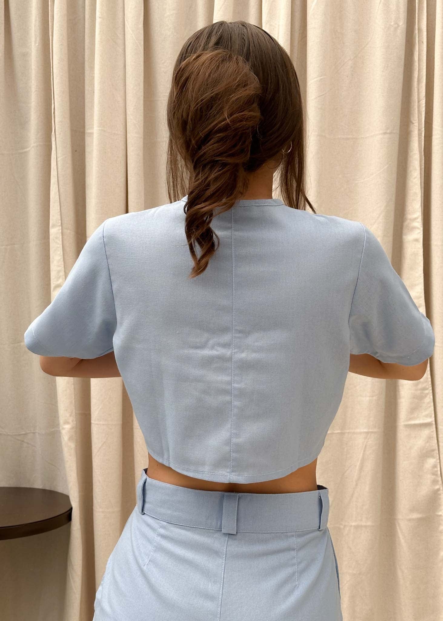Blusa Safari Celeste - imagen 2