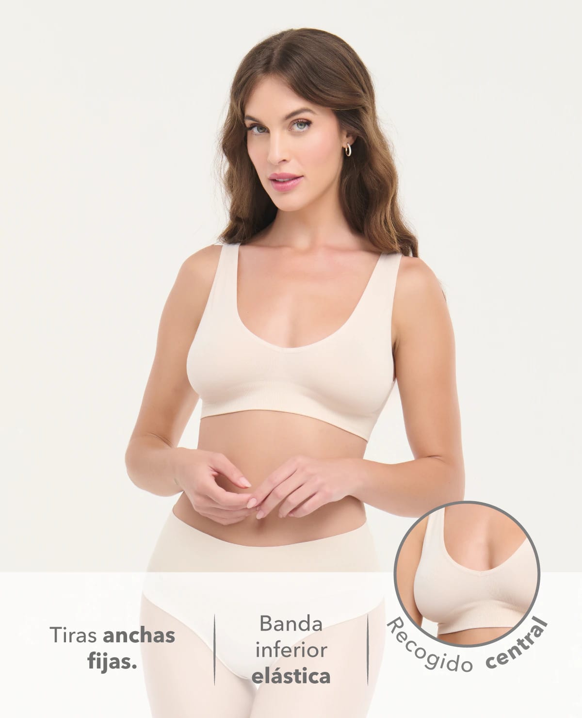 Top Seamless | Tiras Anchas Fijas - imagen 2