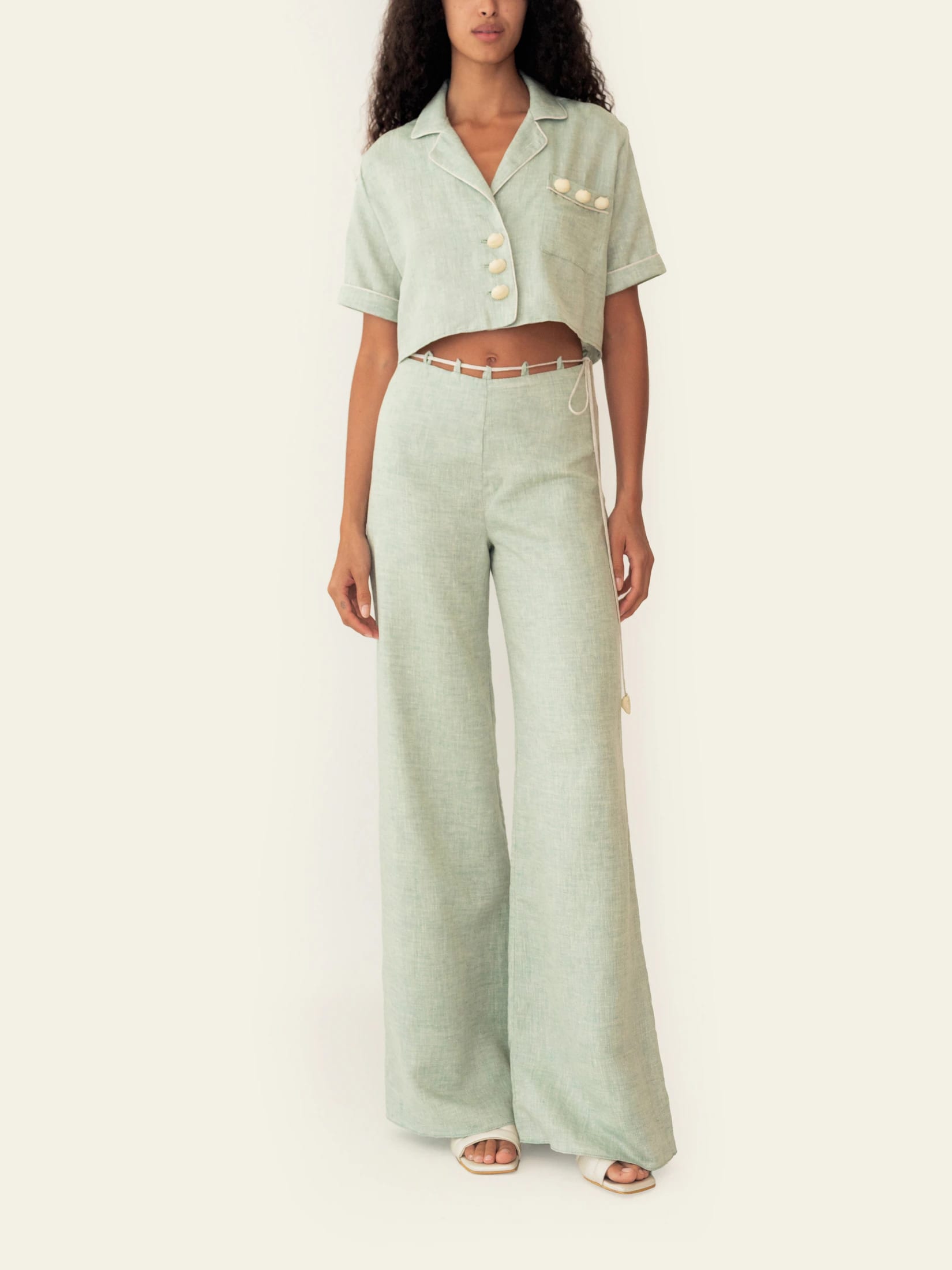VERA PANT SEAFOAM GREEN - imagen 2