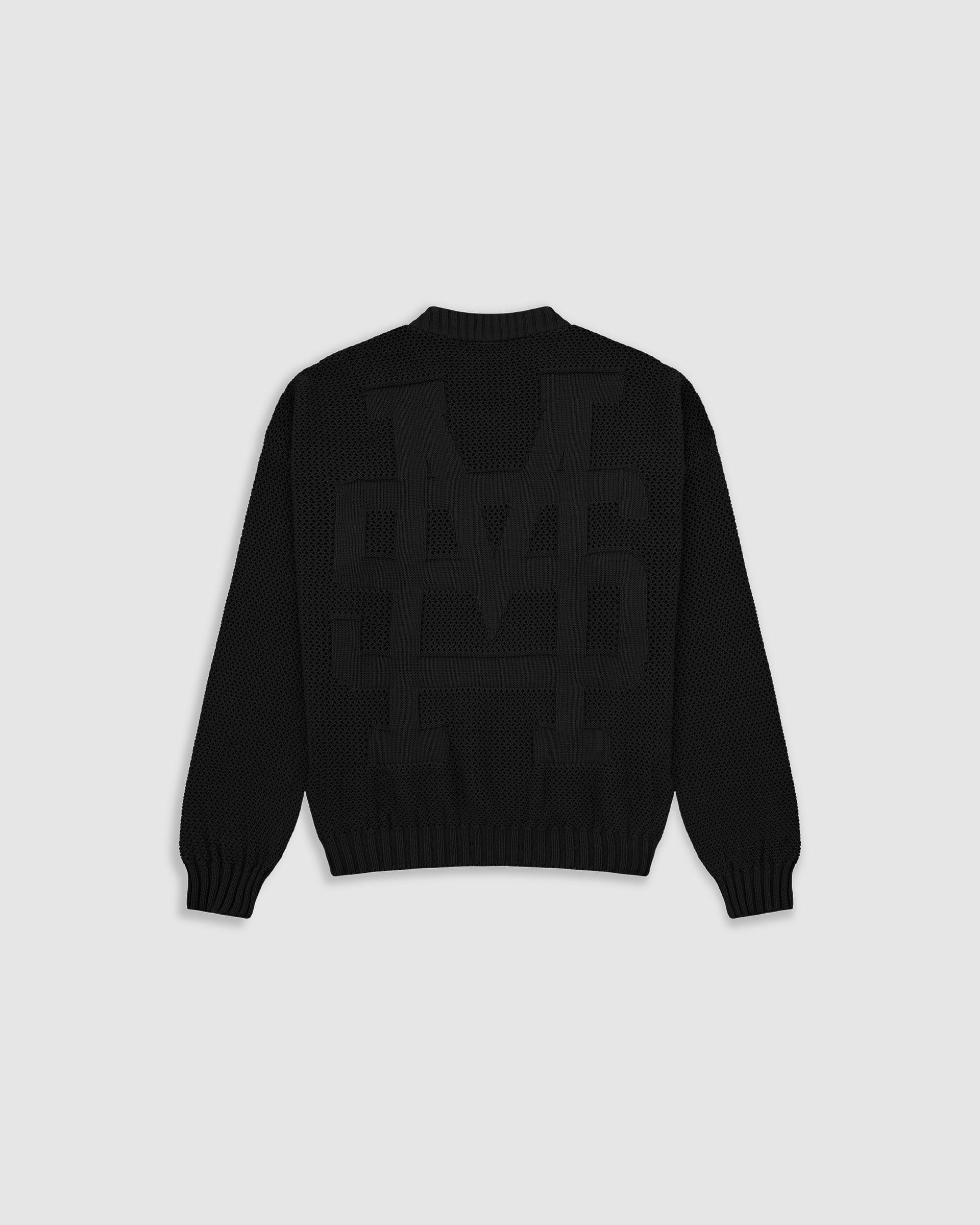 Knit Monogram Sweater - Negro Oscuro - imagen 1