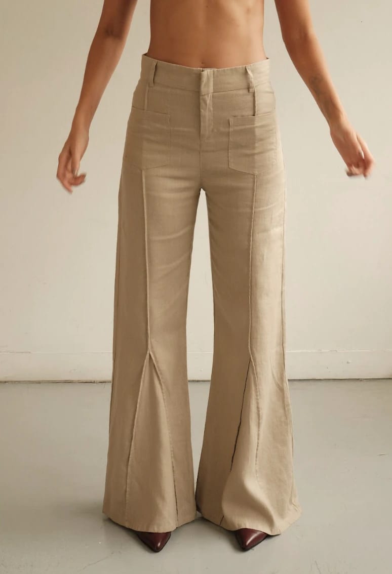 Pantalón Aire de lino | Mocca - imagen 2