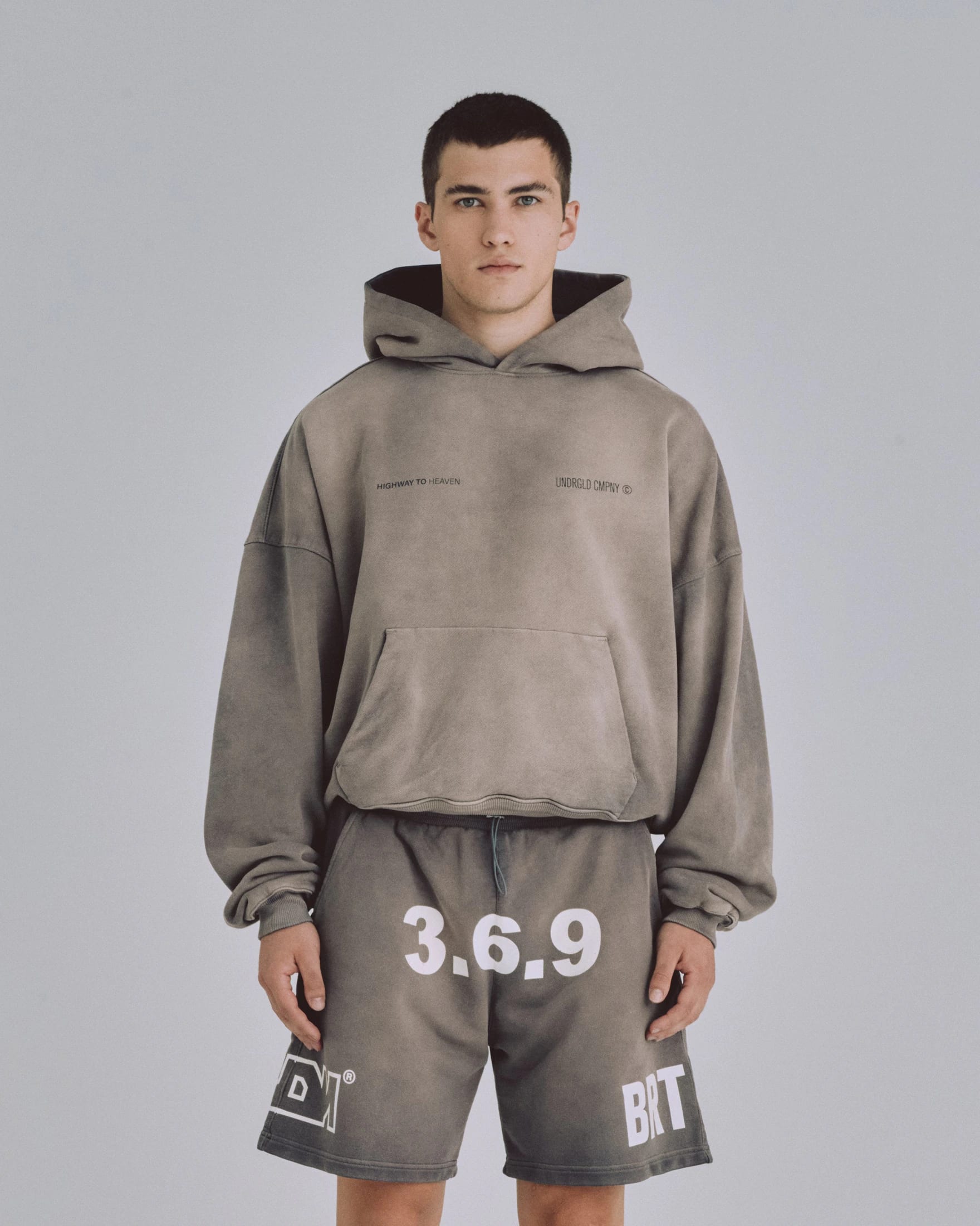 Spring Code Boxy Fit Hoodie Vintage Gray - imagen 2