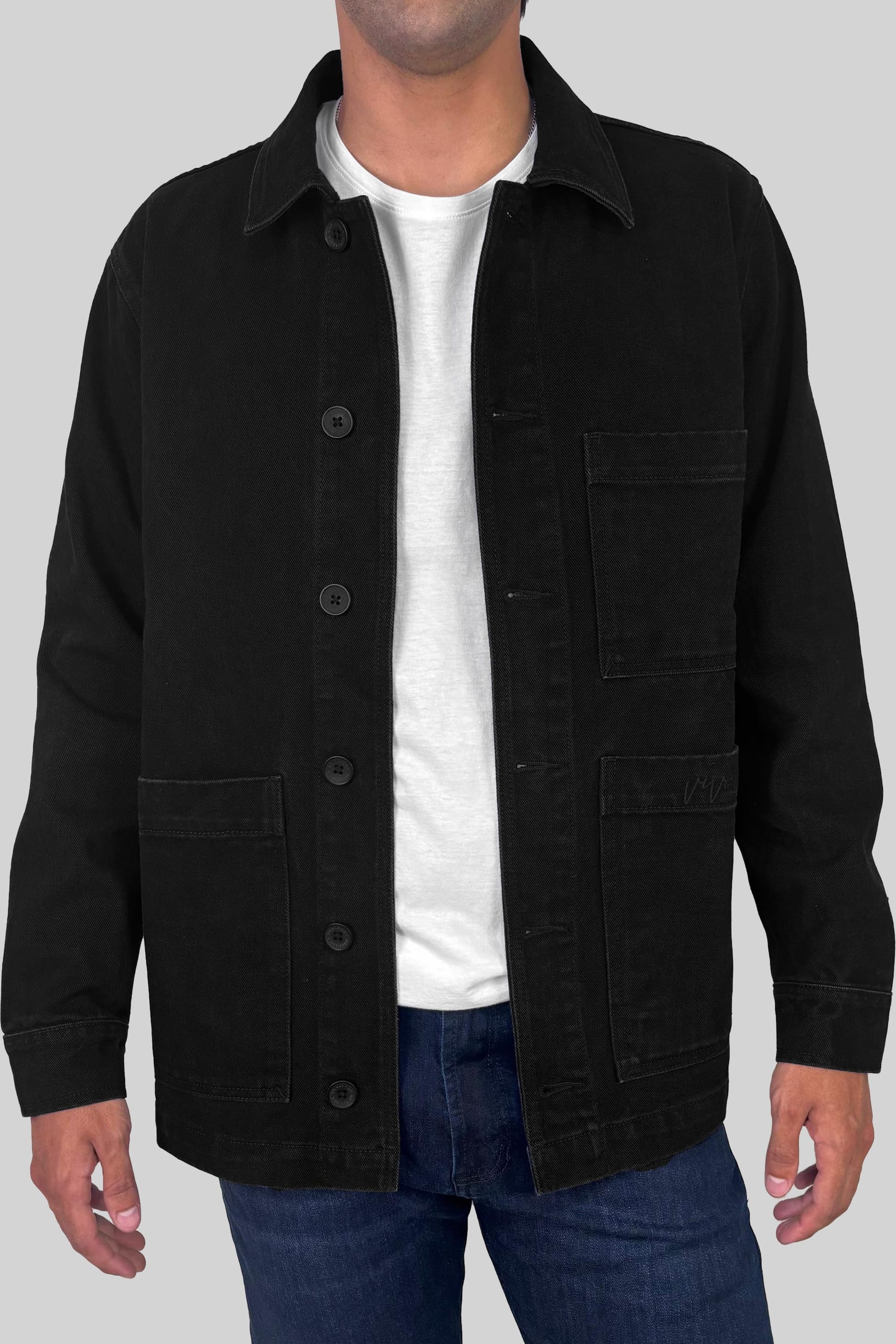 CHAQUETA BLACK DENIM - imagen 3