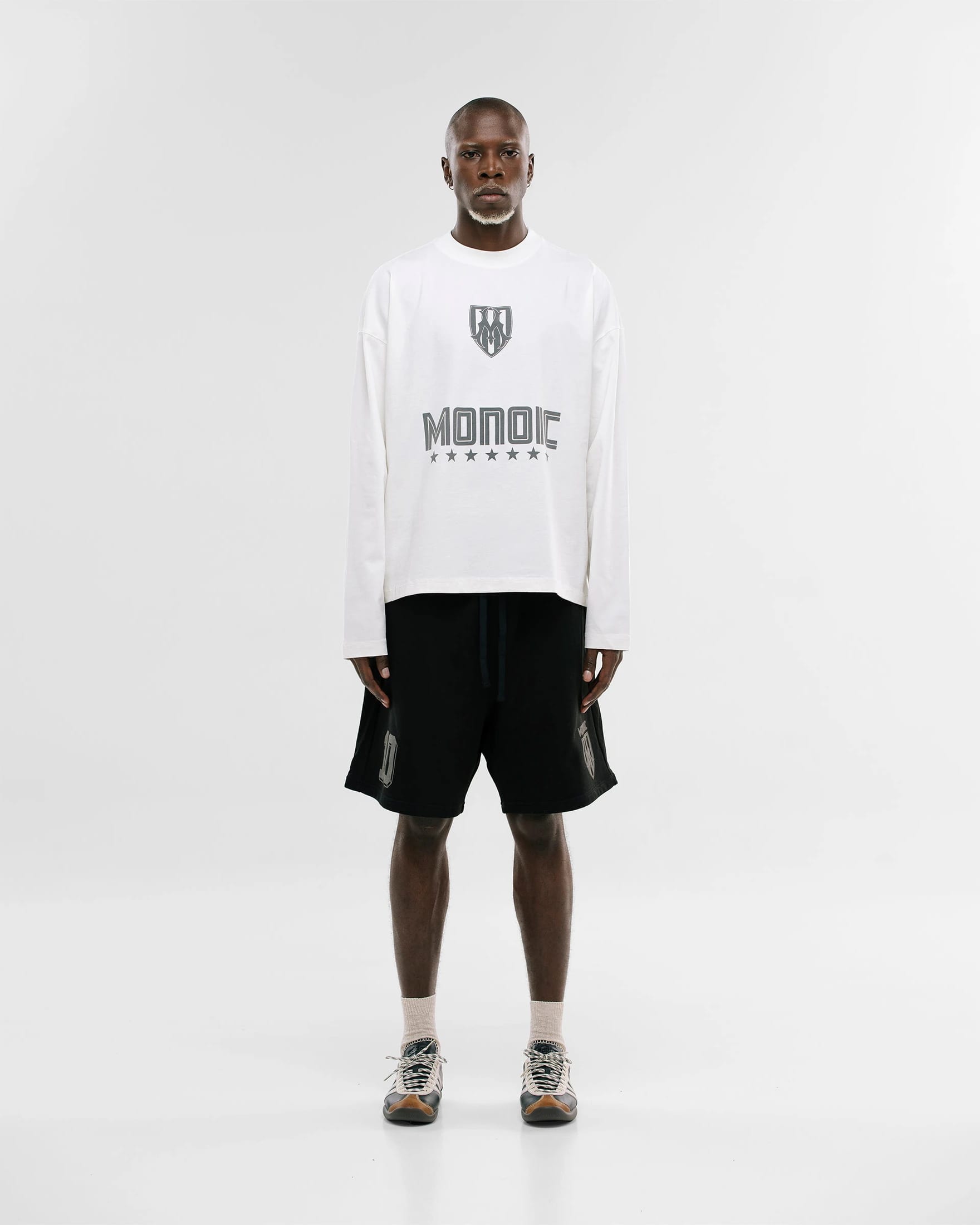Camiseta Oversized Shield Long Sleeve - Off White - imagen 3