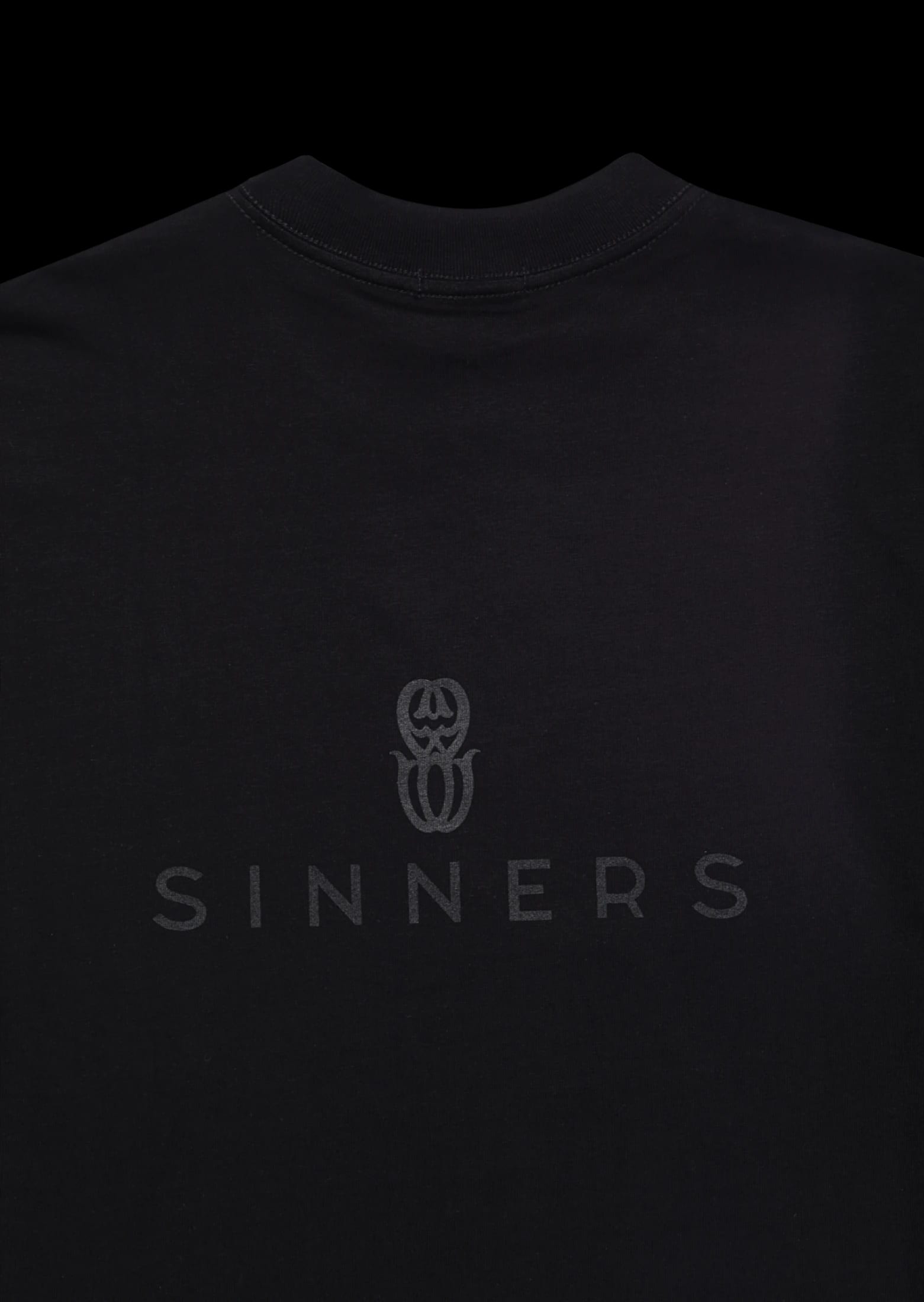 RHINESTONE LOGO BLACK T-SHIRT - imagen 3