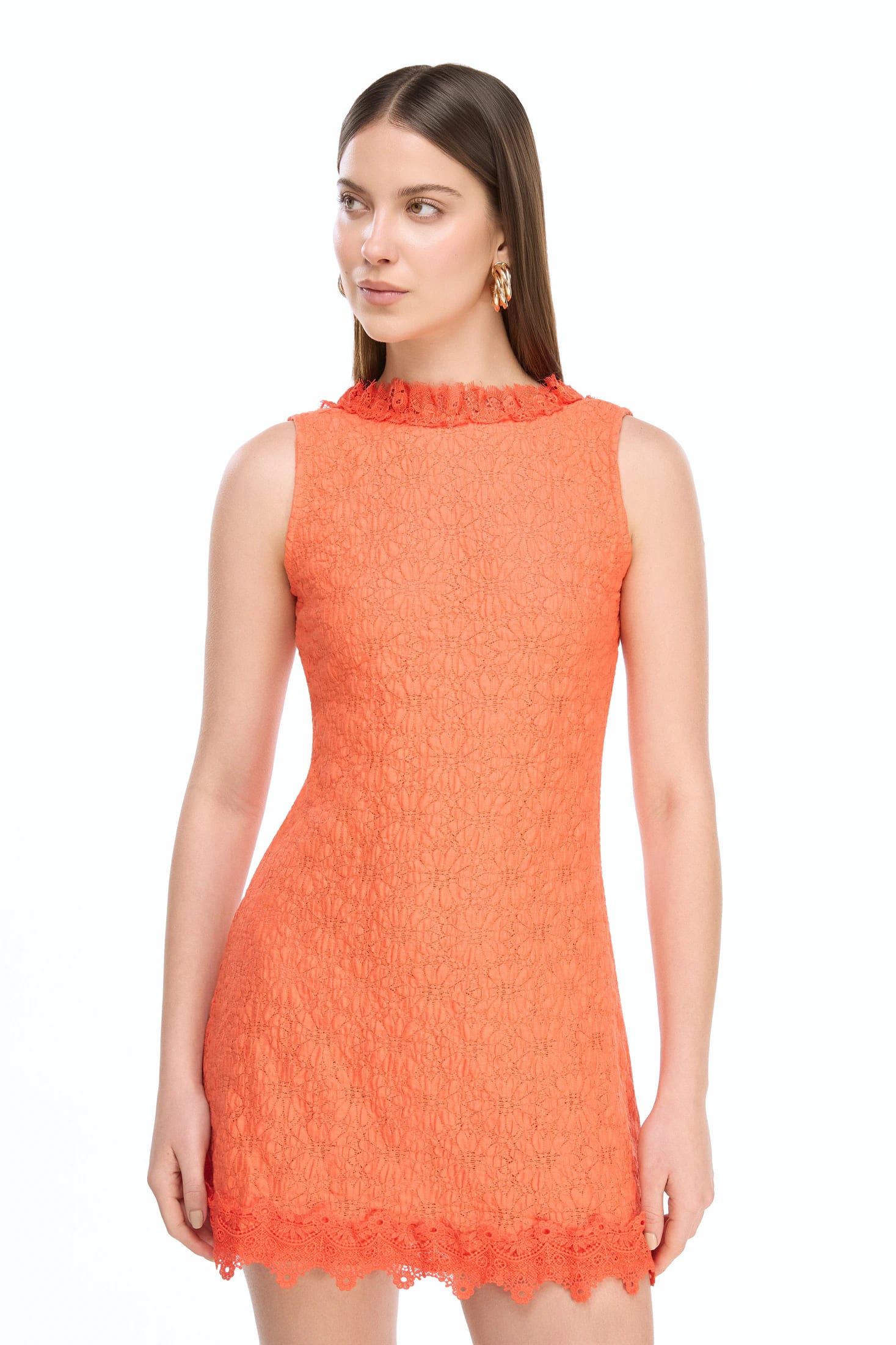 LOTUS MINI DRESS ORANGE - imagen 2