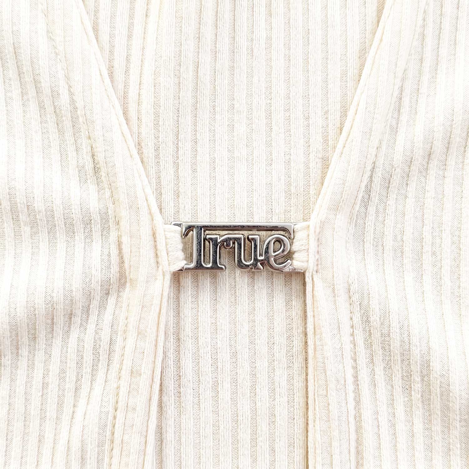 Rib Cropped Cardigan - Cream - imagen 3