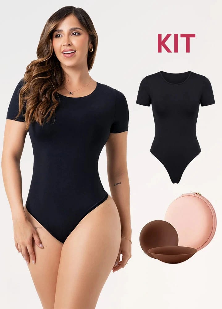 Kit Salome TD01L5: Body Manga Corta + Cubre Pezones Invisibles - imagen 7