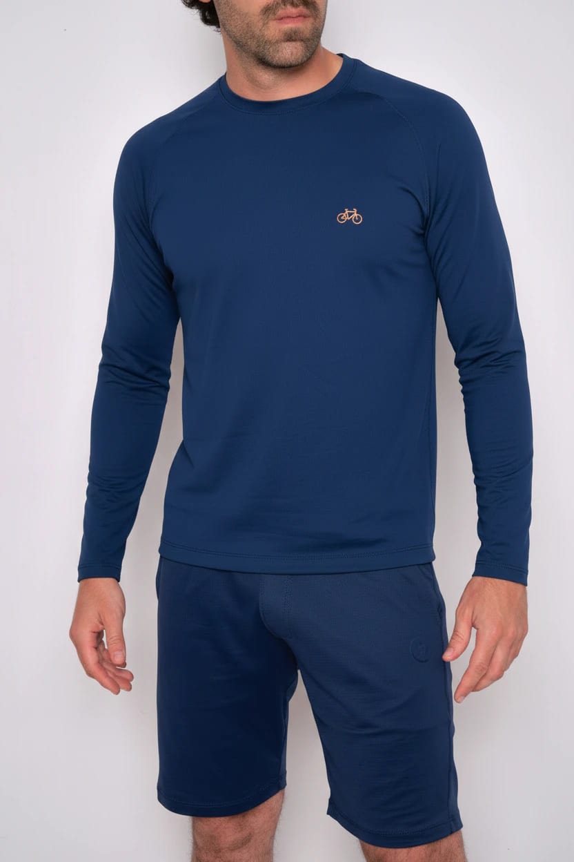 CAMISETA MANGA LARGA SPORT NAVY - imagen 1