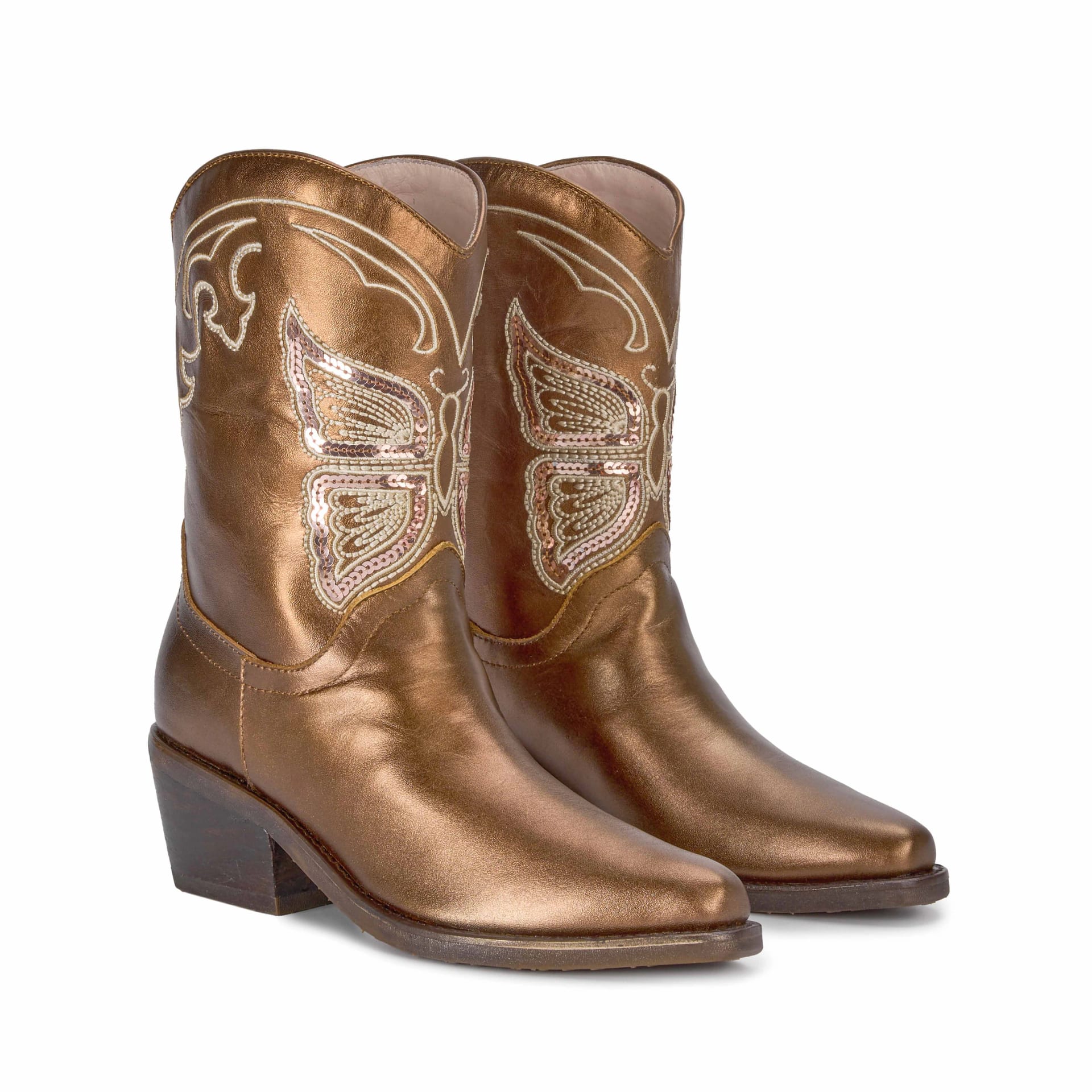 BOTA TEXANA MARIPOSA BRONCE - imagen 2