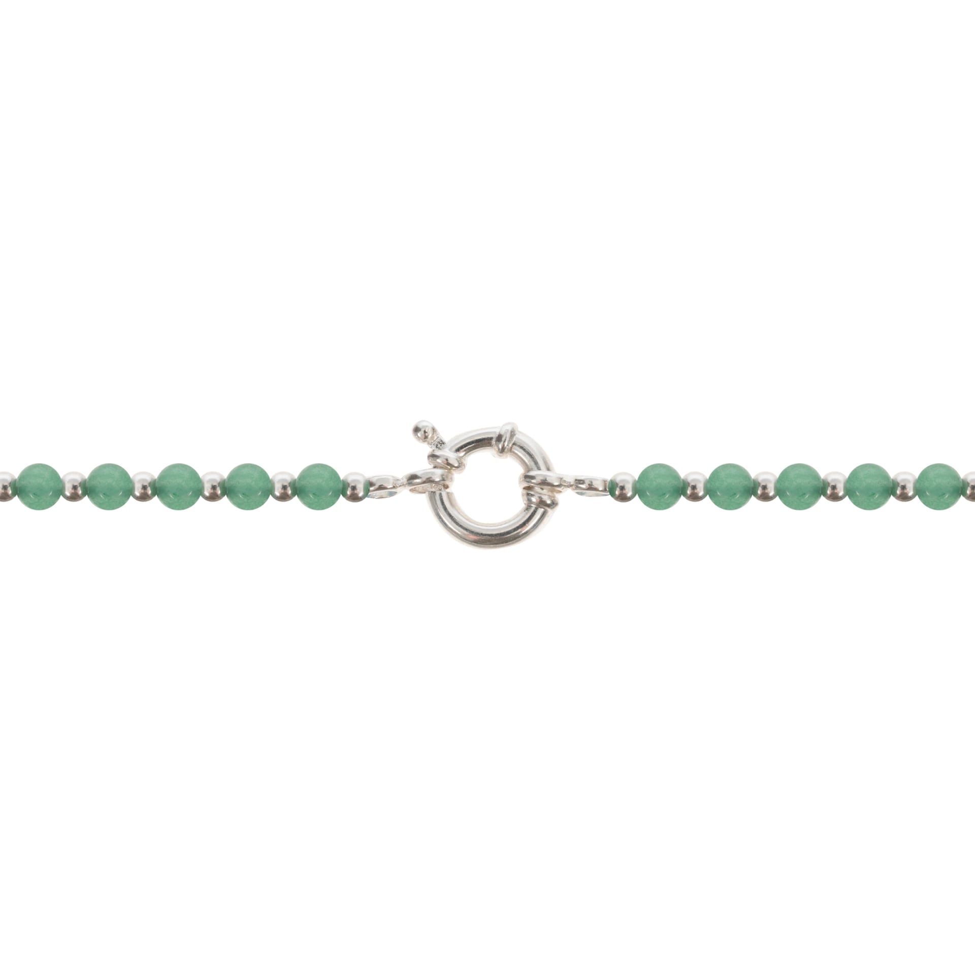 GREEN MIST NECKLACE | COLLAR CON BALINES EN PLATA Y ÁGATAS - imagen 4