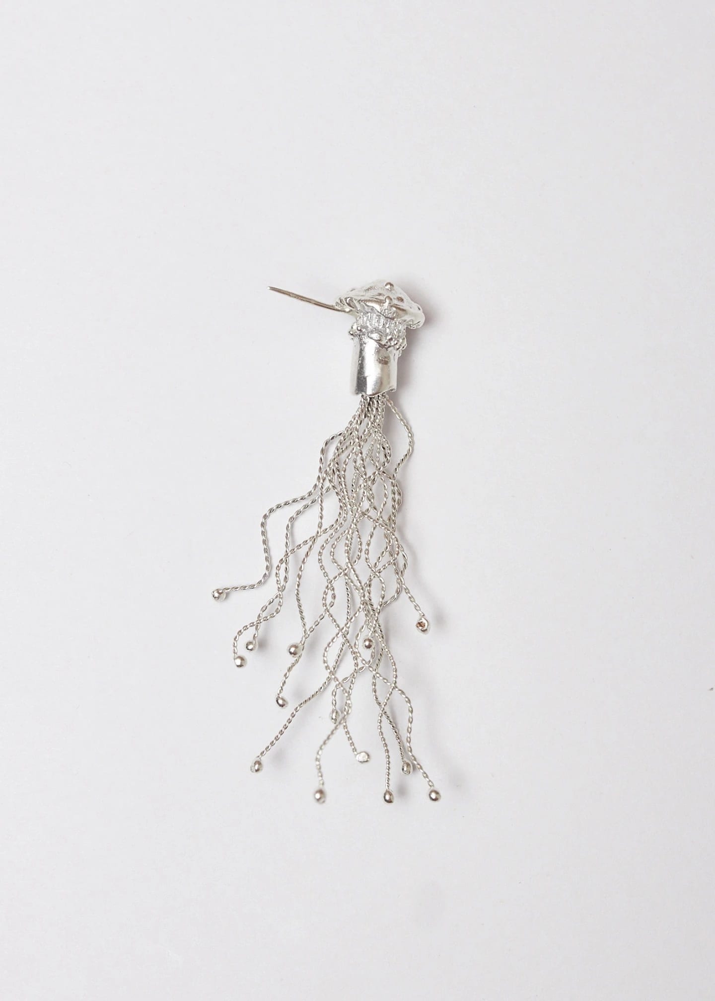 Arete broche micelios maxi plata - imagen 1