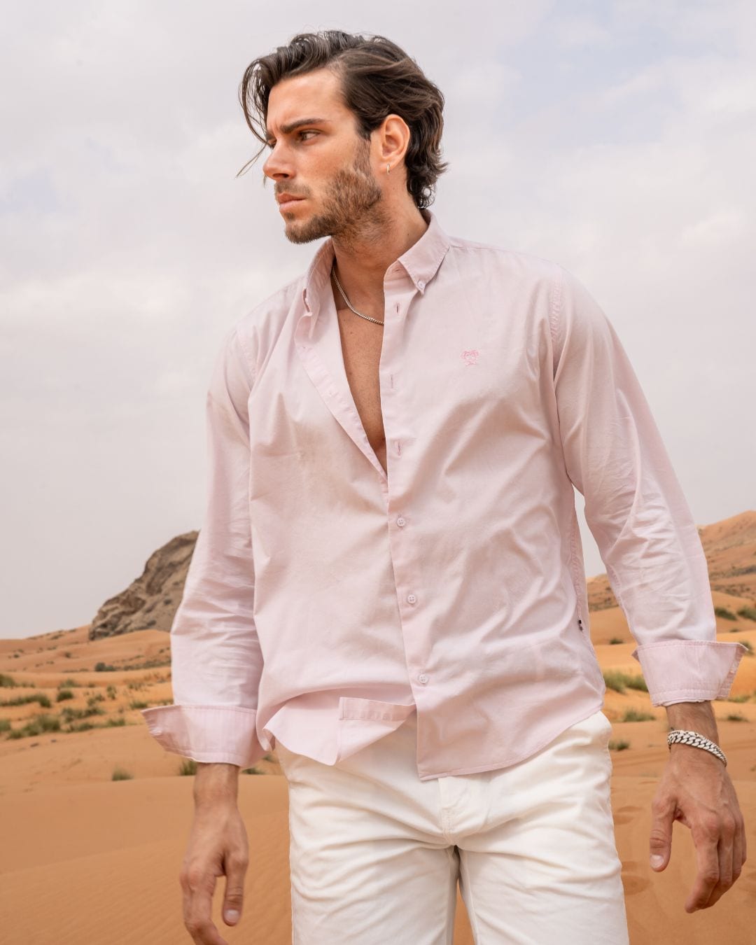 Camisa Antimanchas Popelina Baby Pink - Talla Regular - imagen 7