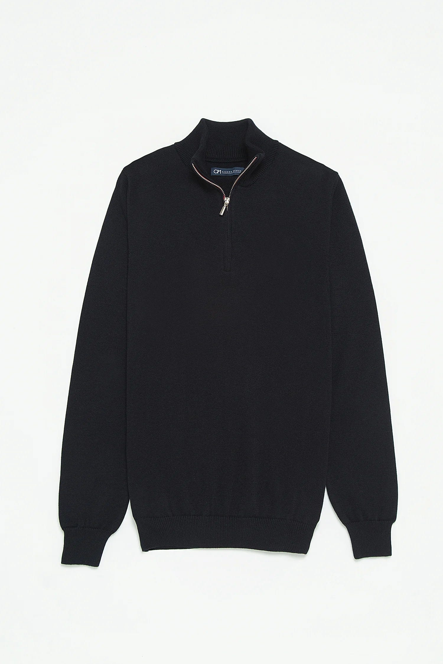 Saco Half Zip Algodón Azul Oscuro - imagen 1
