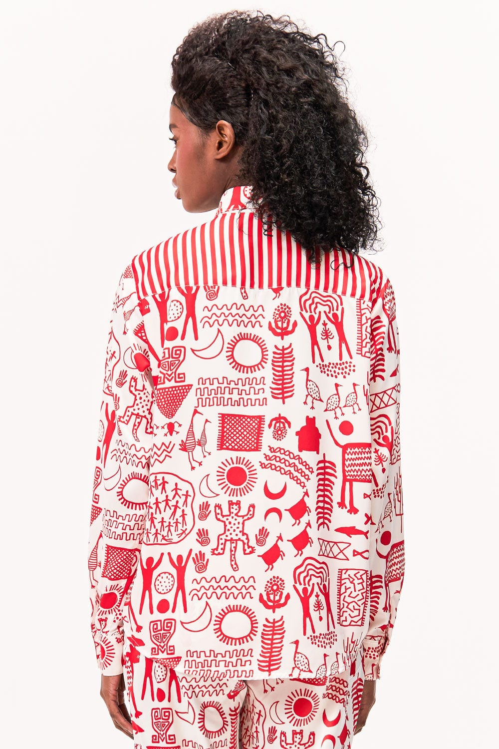 Camisa Manga Larga Unisex / Ilustración Rupestre - imagen 4