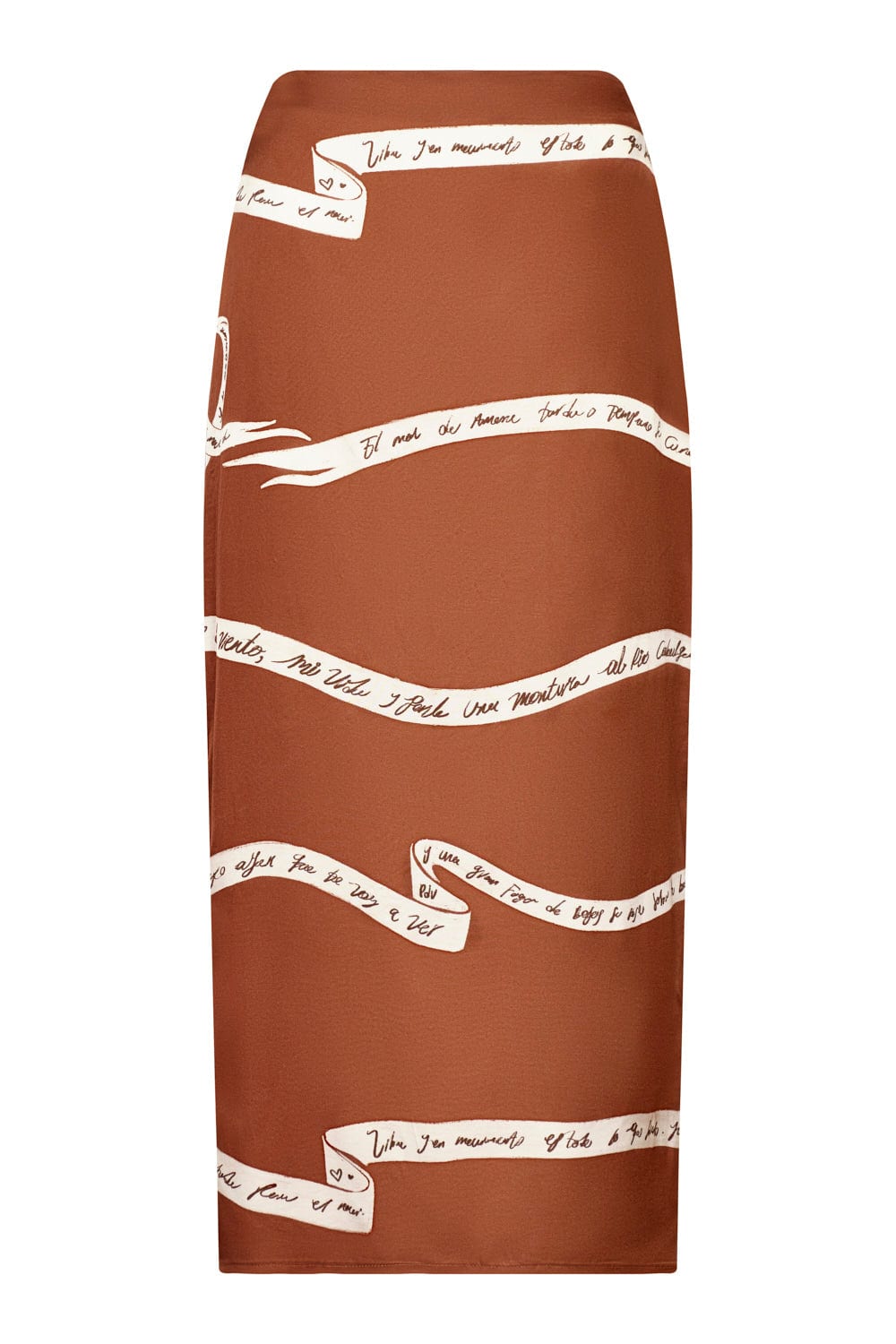 Falda Arabela ivory coffee - imagen 1