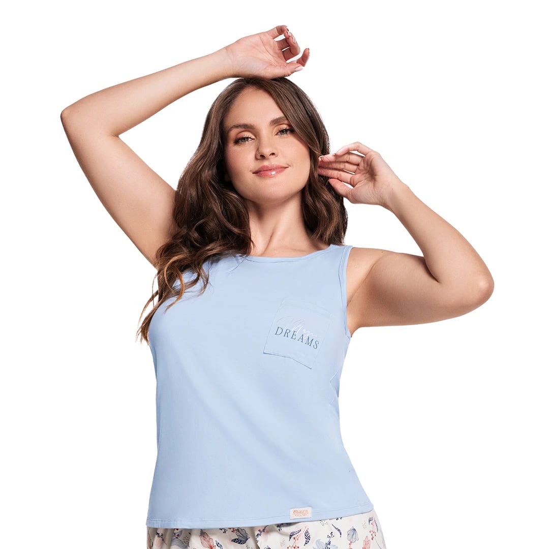 CAMISETA DE PIJAMA CON MANGA SISA - imagen 3