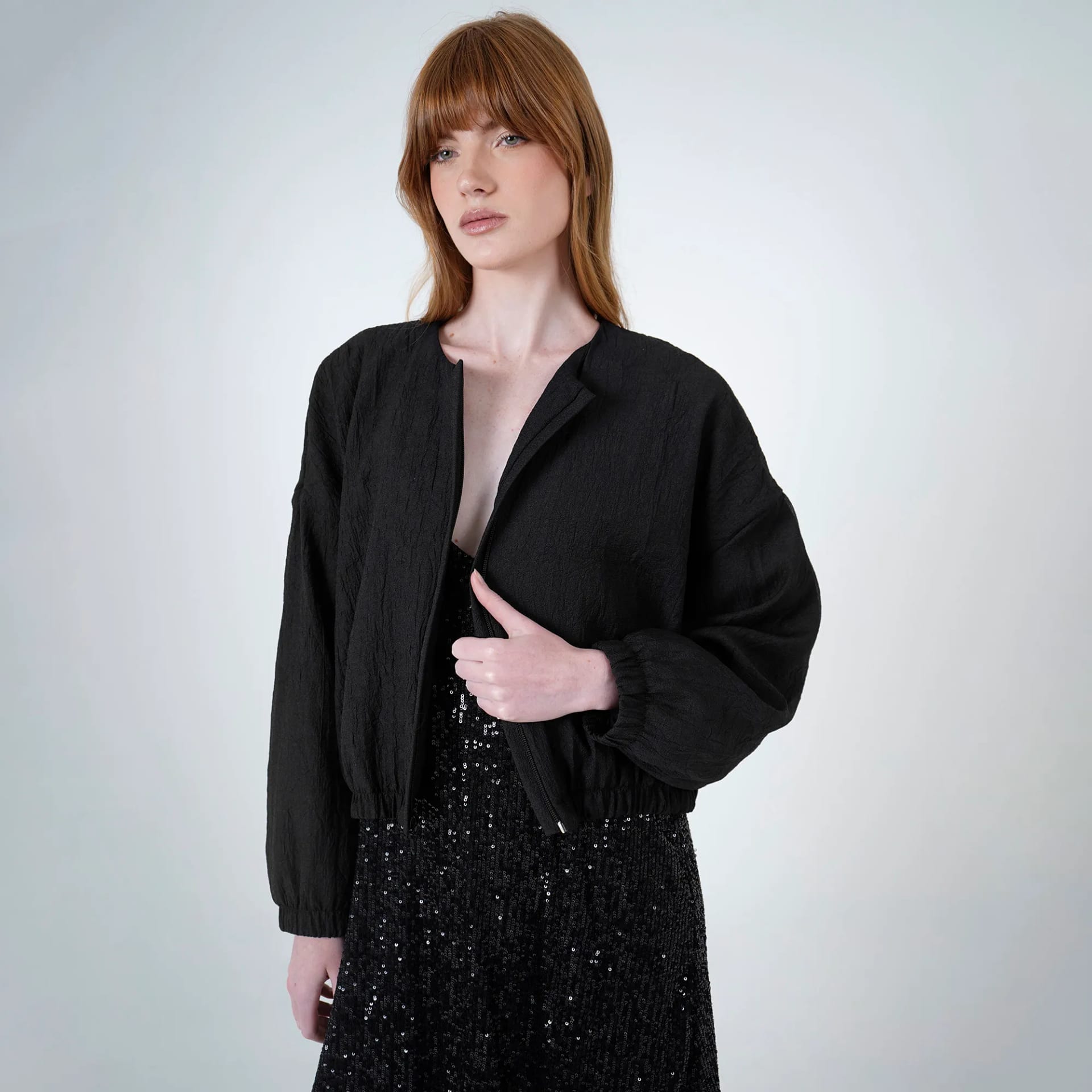 Chaqueta Cuello Redondo Manga Larga - imagen 1