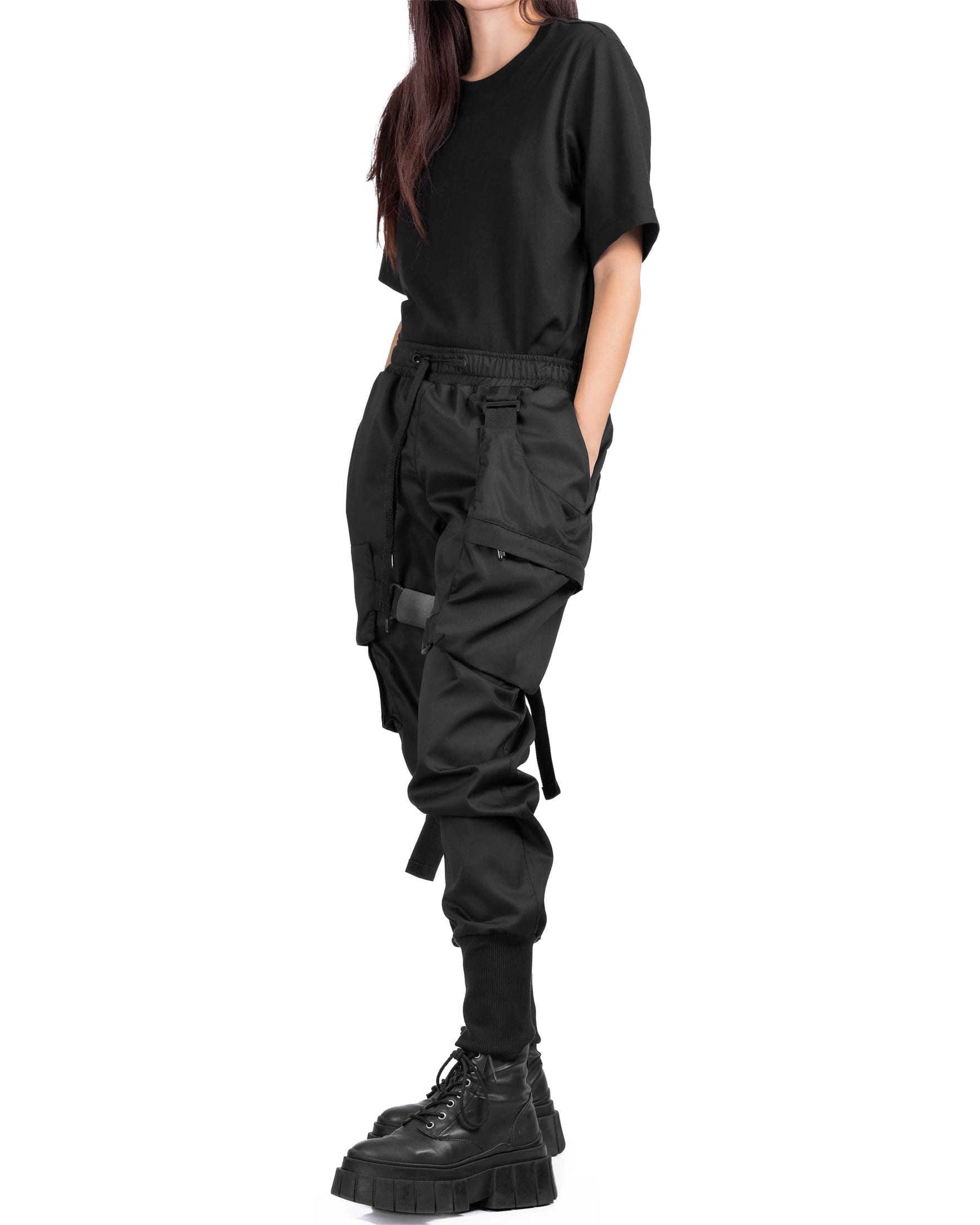 Pantalon Asimetrico Semibaggy Gabardina - imagen 8