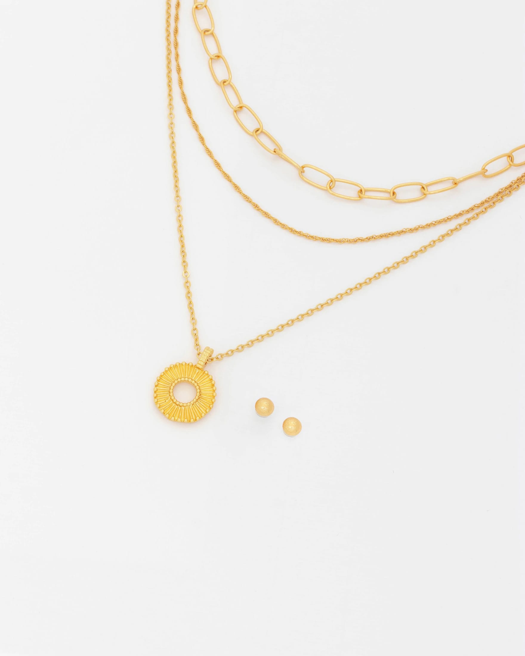 Set X3 Collares Destellos + Aretes - imagen 2