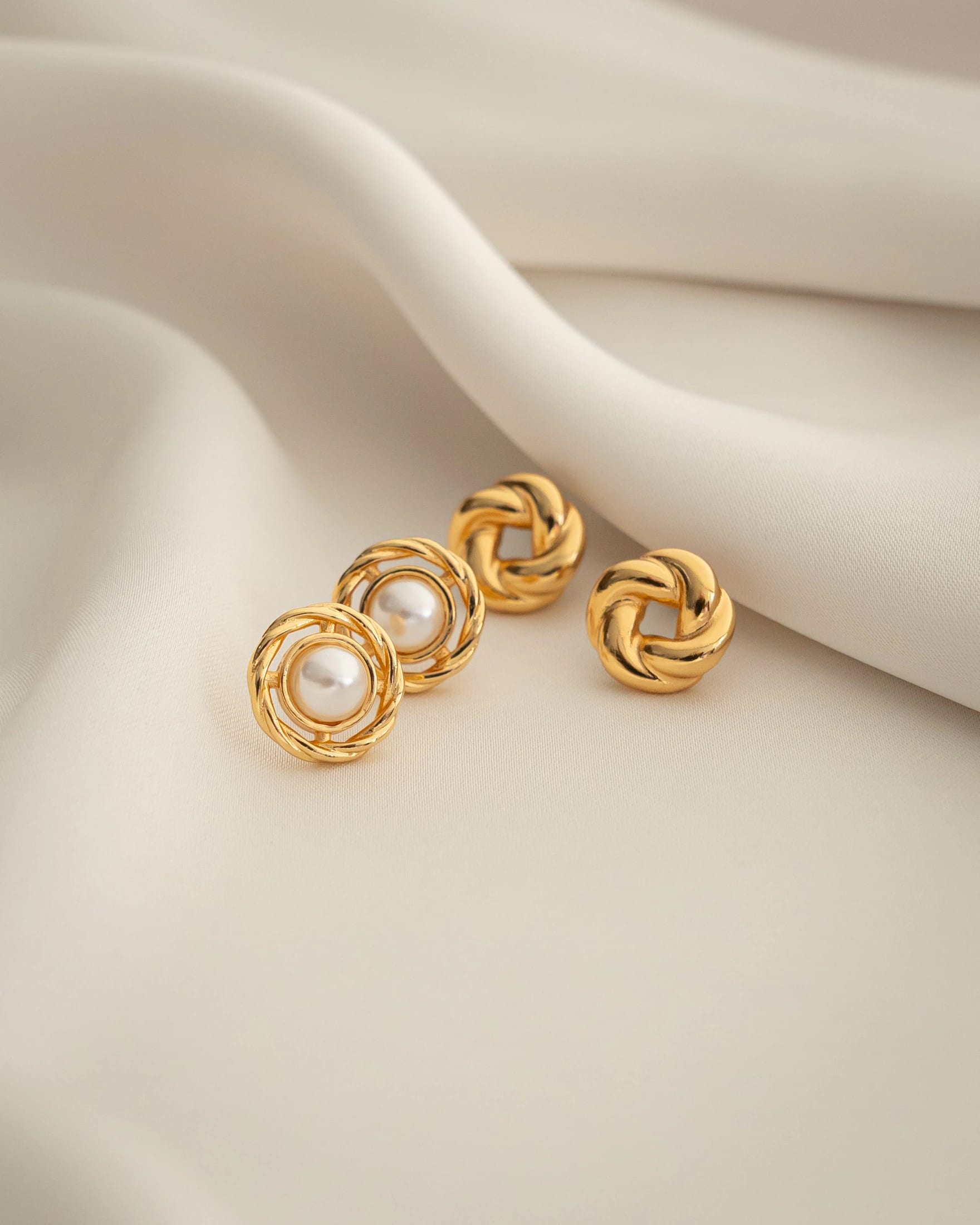 Set X2 Aretes Perla Lazo - imagen 1