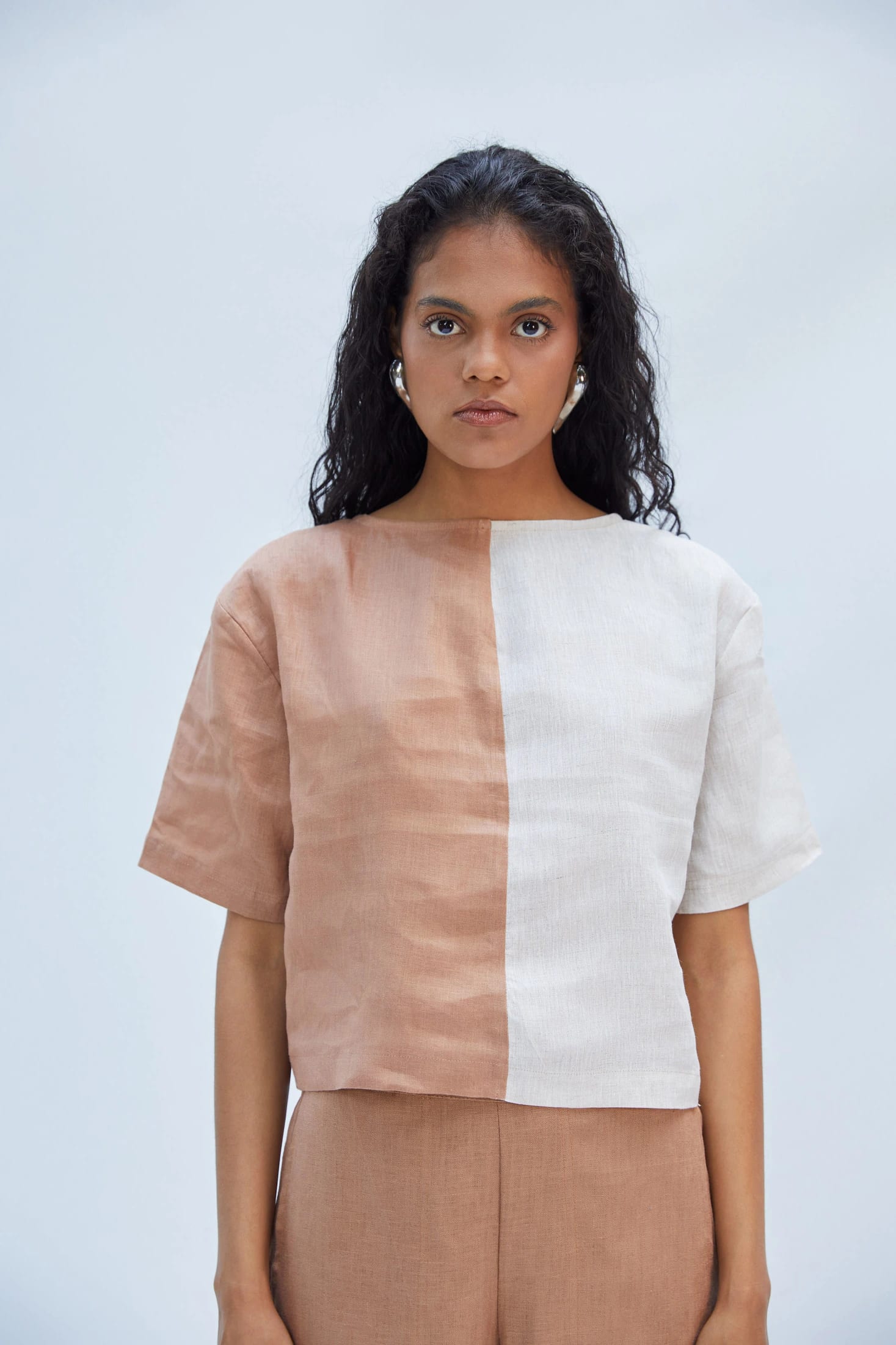 KAREN SHIRT NATURAL/MOCCA - imagen 2