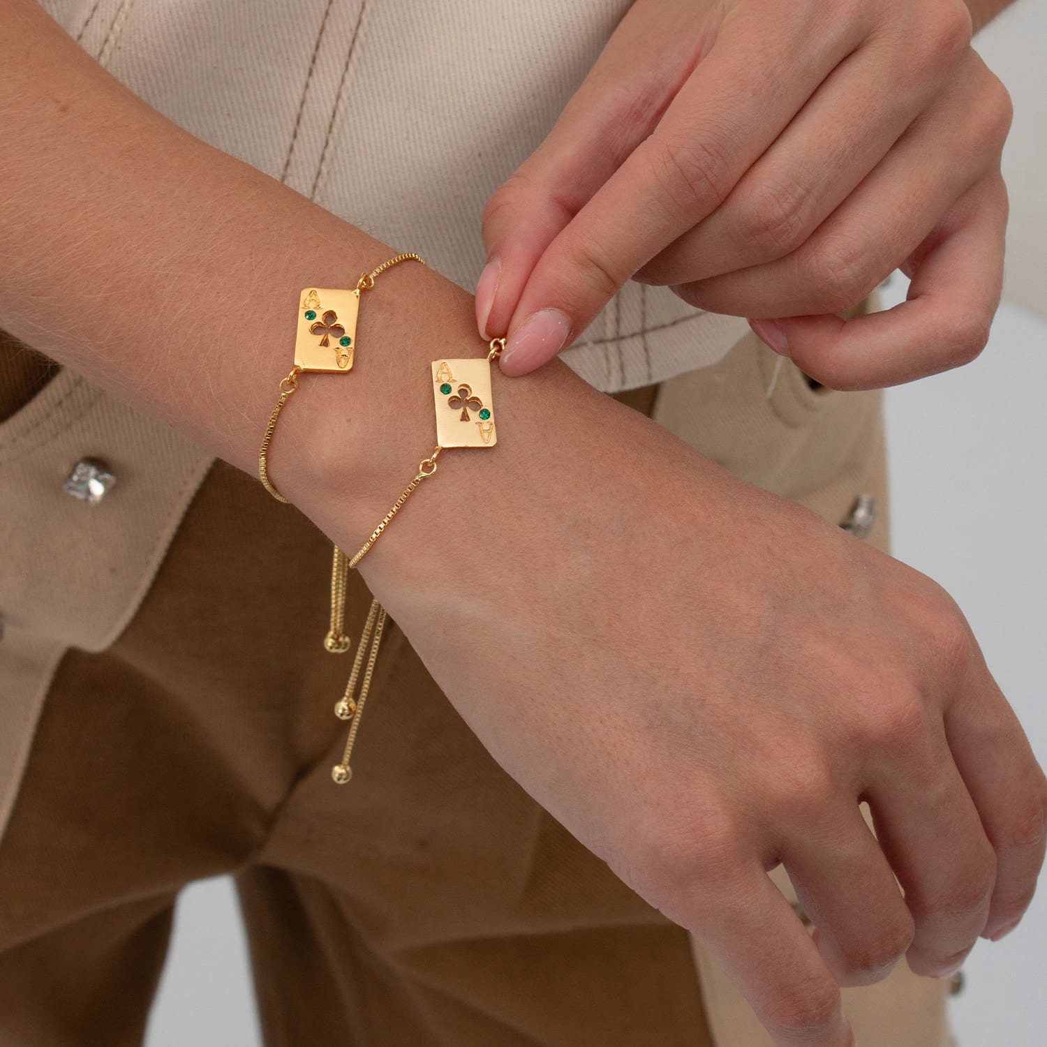 PULSERA MEDIA PETAL LUCK - imagen 2