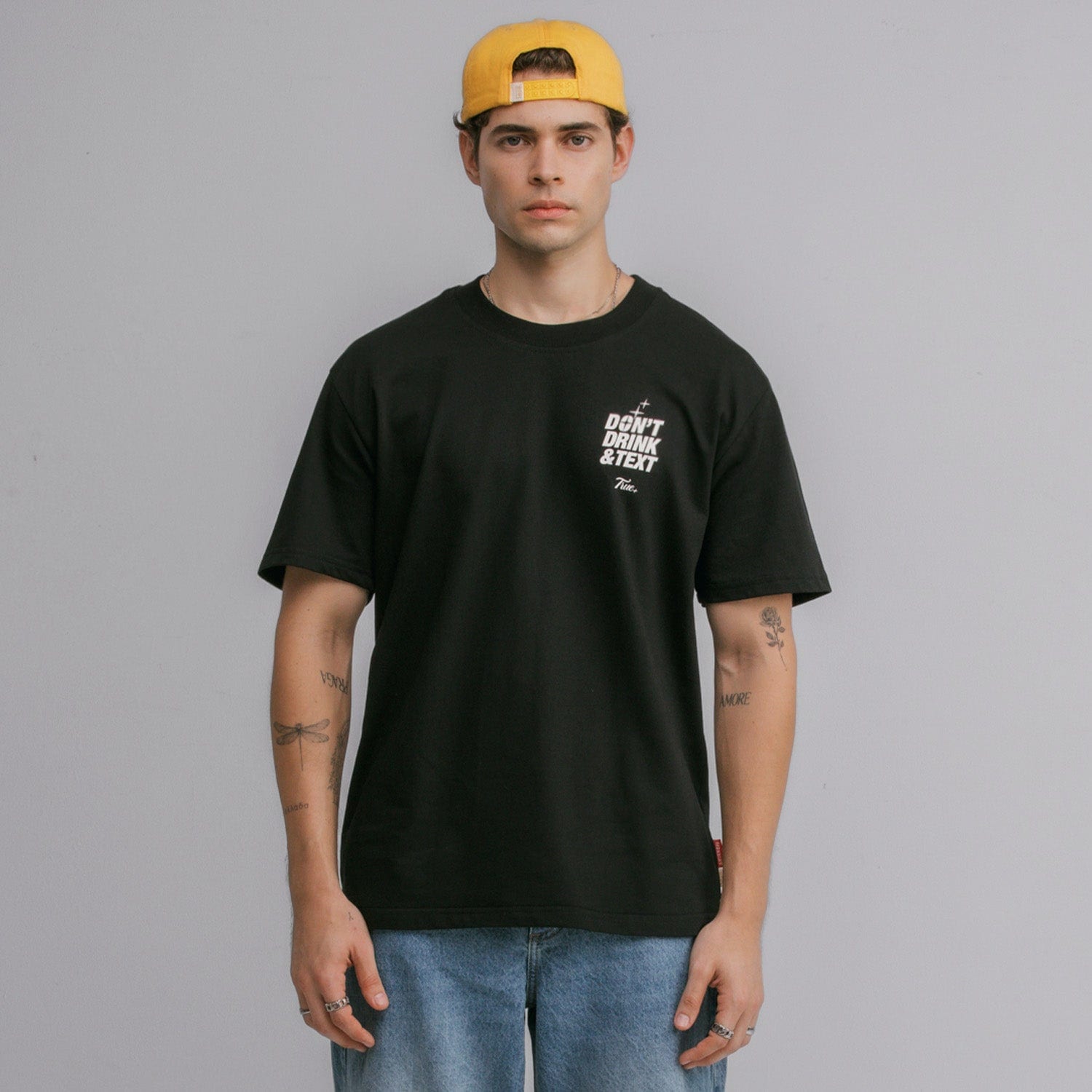True X Smirnoff Text T-Shirt - Black - imagen 2