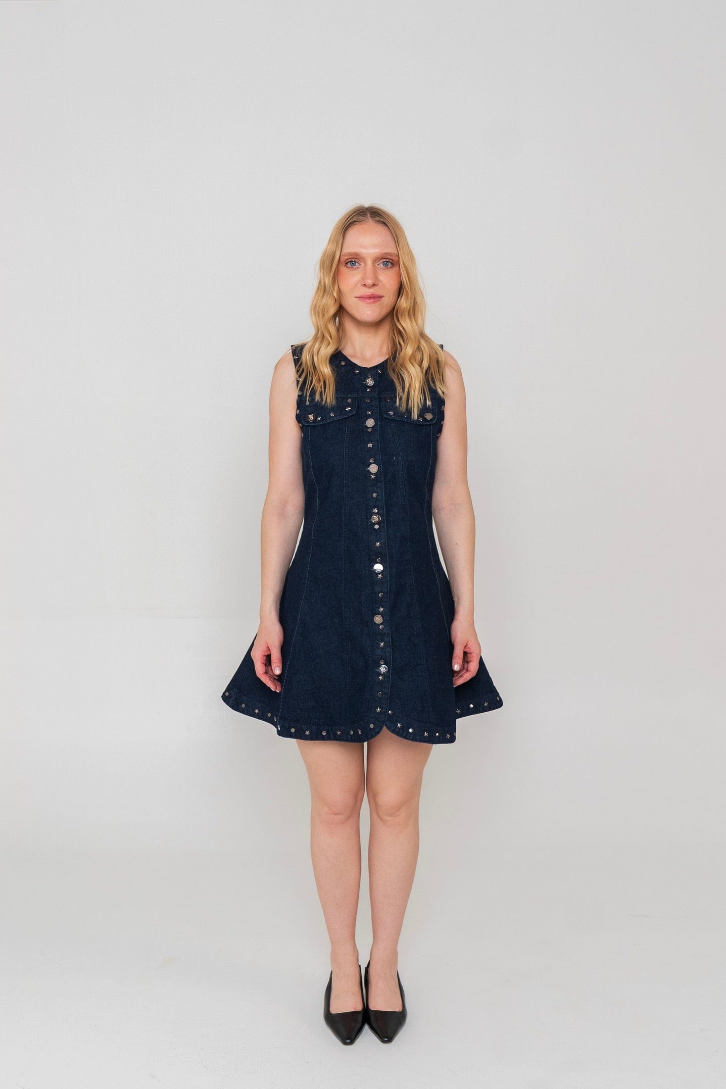 Cosmic Denim Dress - imagen 1