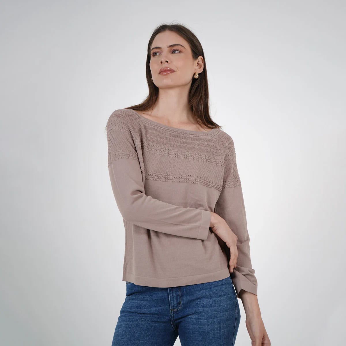 Sweater Cuello Redondo Manga Larga - imagen 10