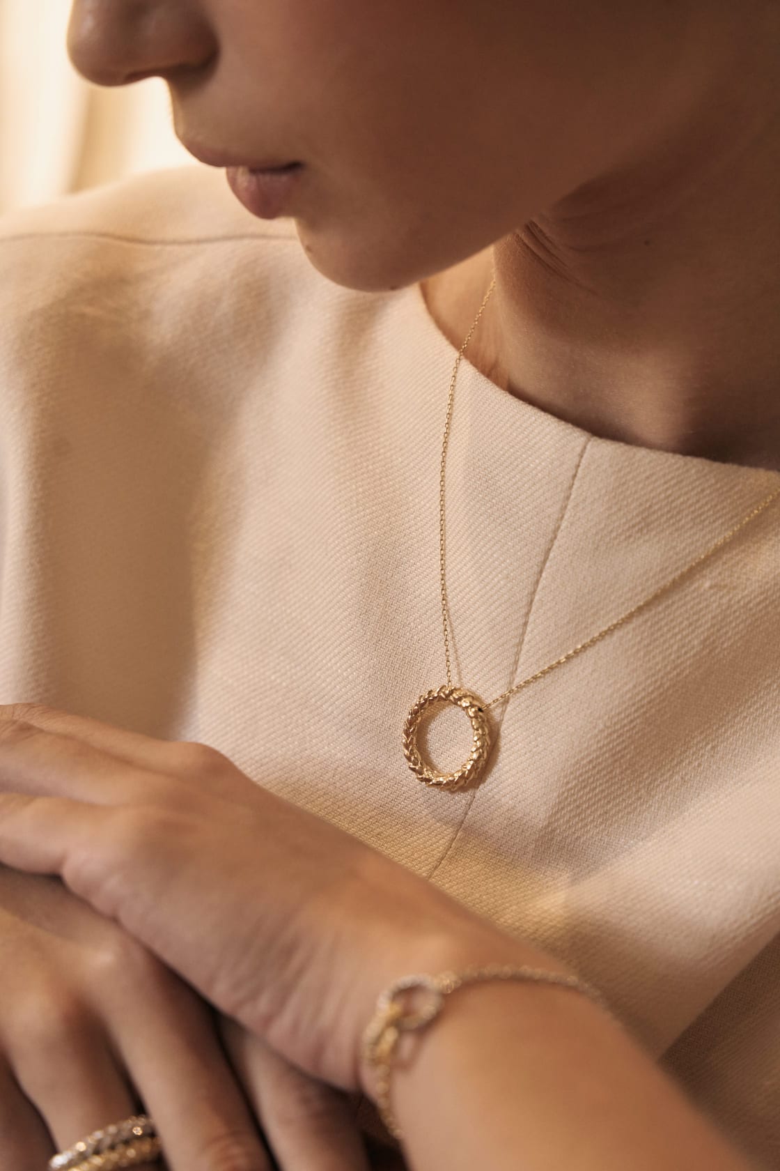 ARAUCARIA CIRCLE NECKLACE - imagen 2