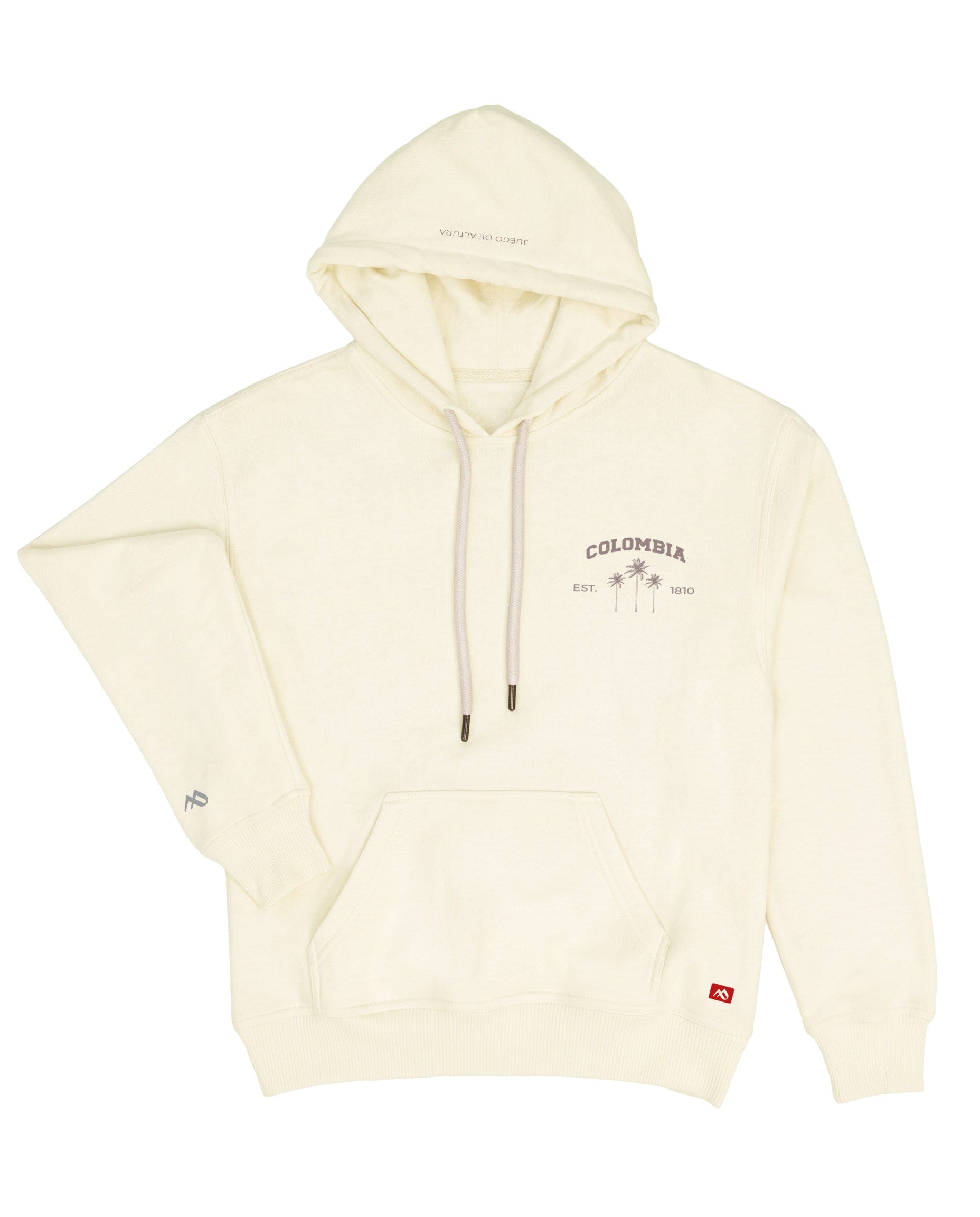 Buzo Unisex con Capota Marfil Palmera Escudo - imagen 8