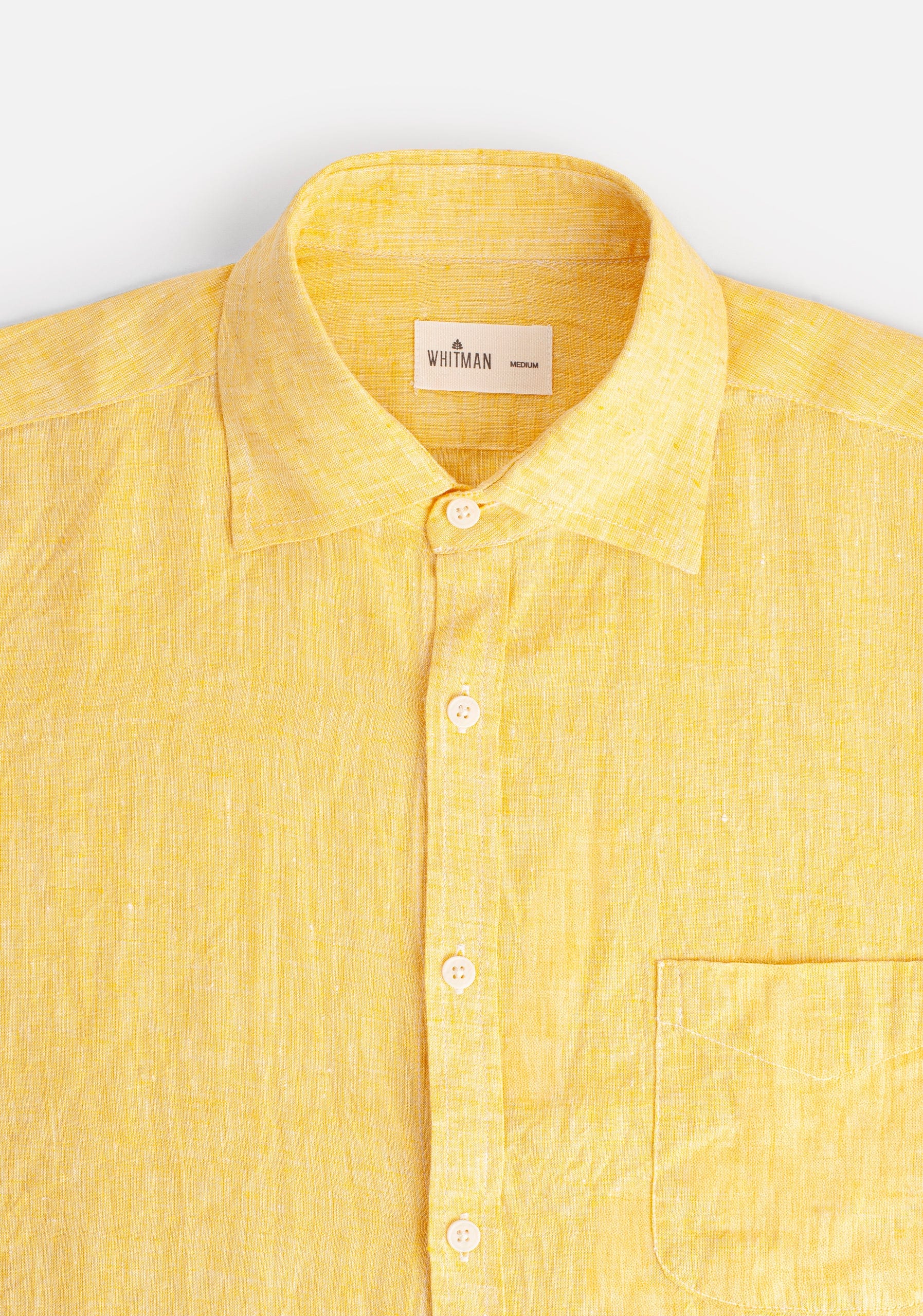 Camisa CI Lino Bols. Amarillo Med. - imagen 2