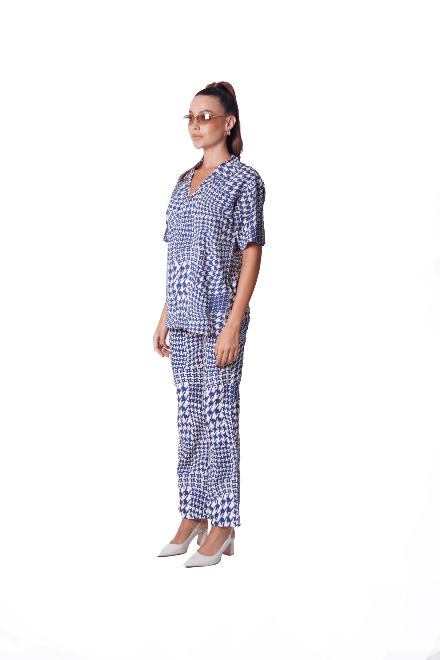 Howdy Pants in Geometrical Blue - imagen 5
