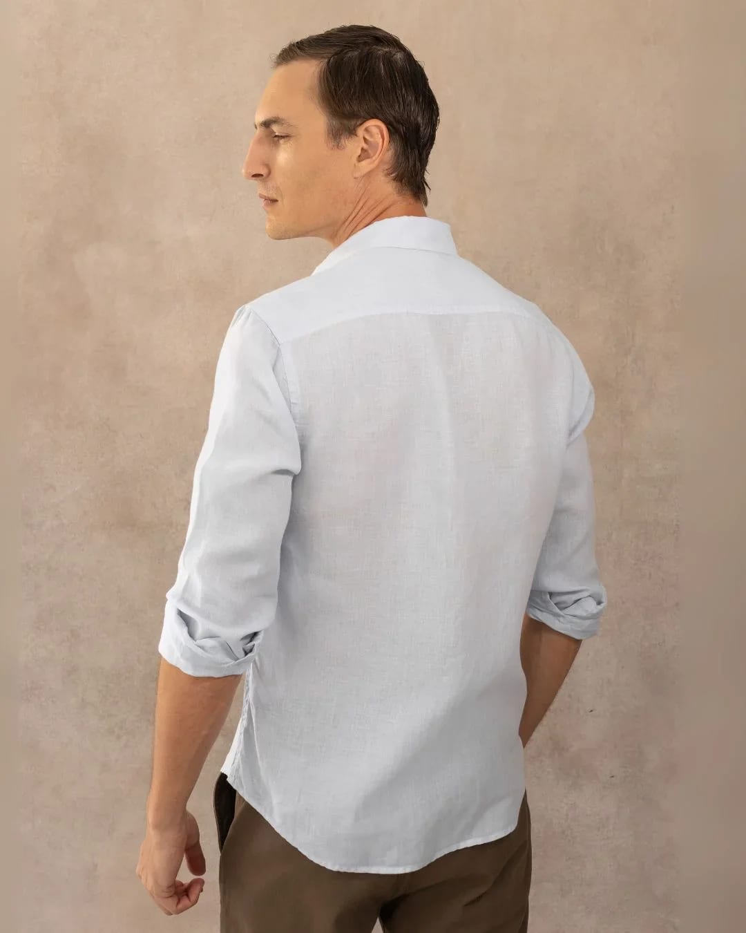 Camisa Antimanchas Lino Azul Capri - imagen 6