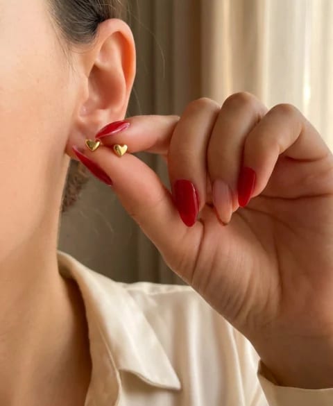Topos de Esmeralda Colombiana Oro 18K - imagen 1
