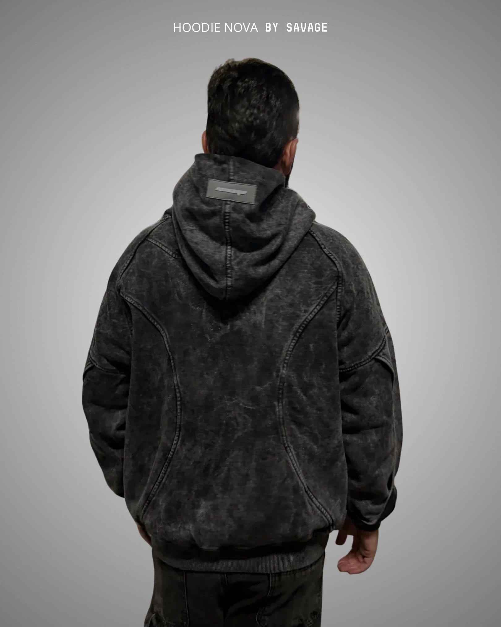Hoodie Nova Acid Wash 400 gramos - imagen 5