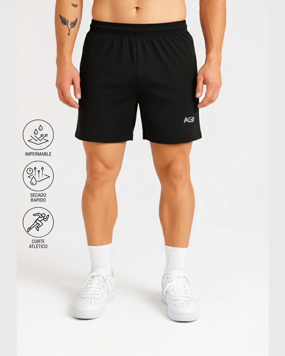 Pantaloneta Impermeable Fit Atletico┃KBMEN RF.401 - imagen 2