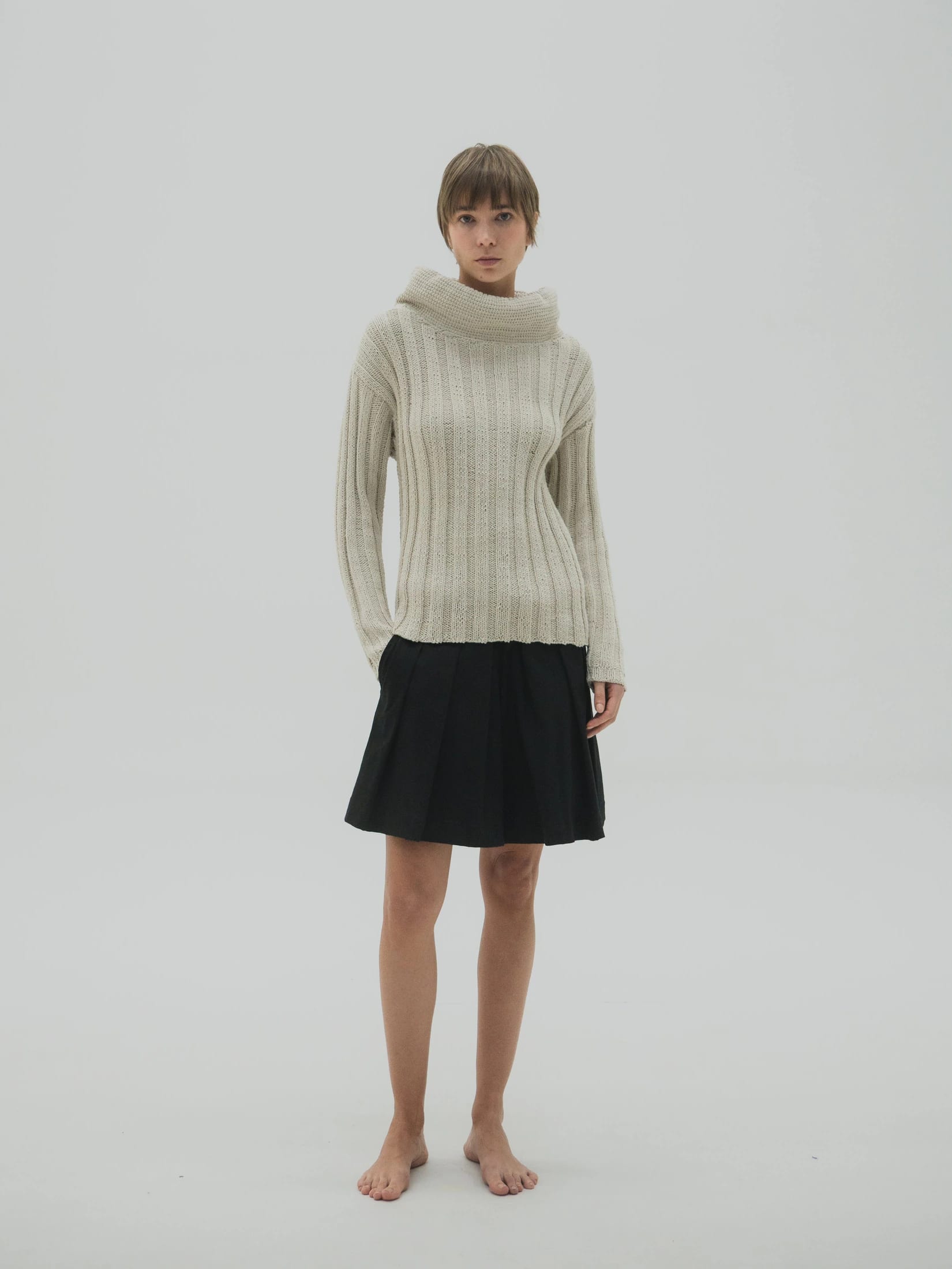 Sweater cuello alto estructurado crochet - imagen 6